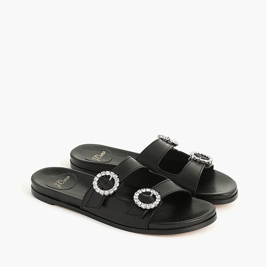 j.crew: bedford two-strap sandals, right side, view zoomed