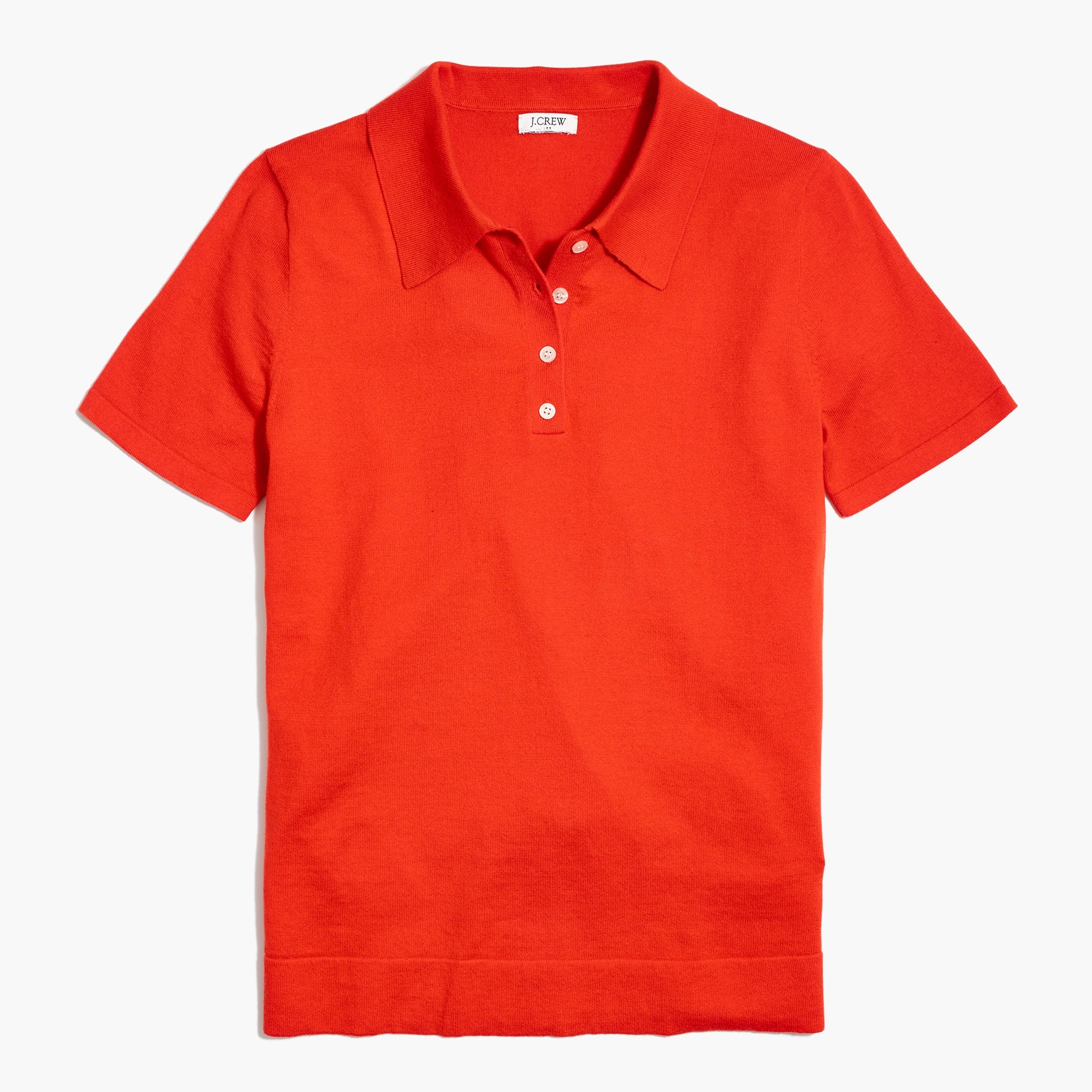 Short-sleeve sweater polo