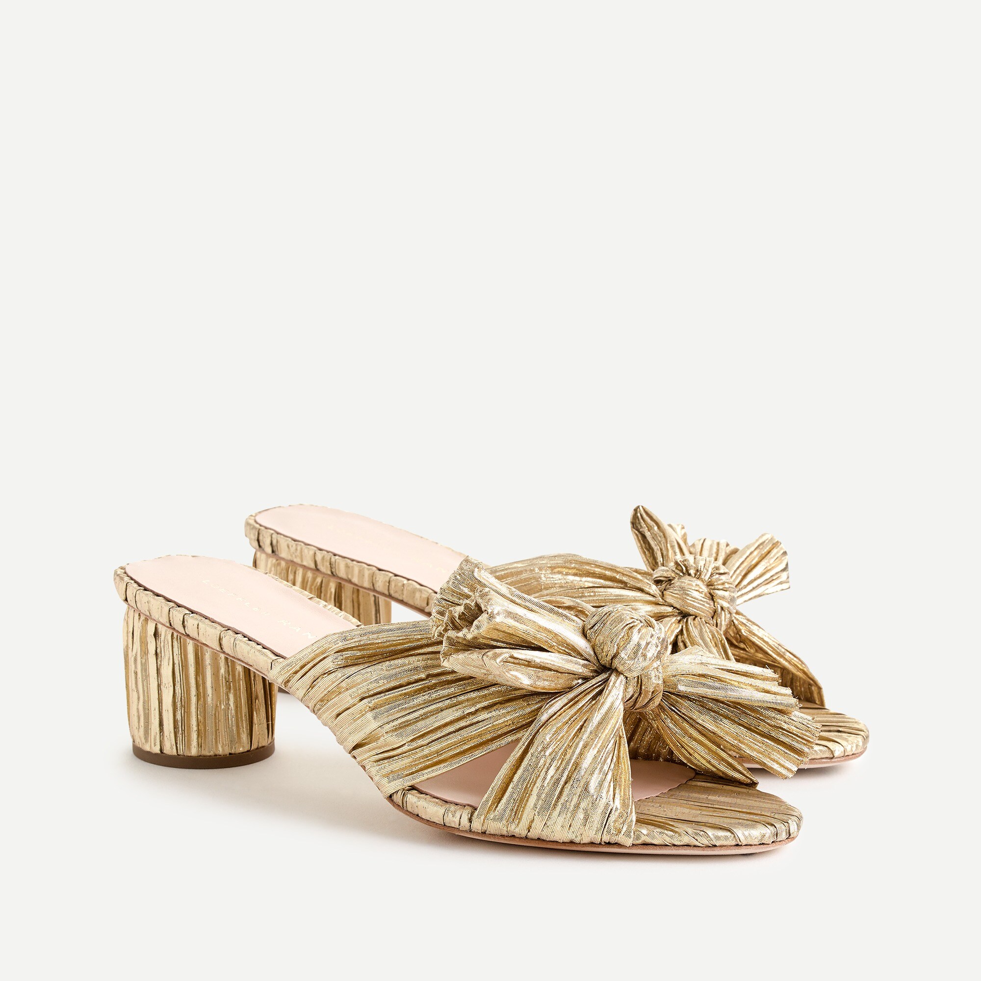 Loeffler Randall® Emilia pleated knot slide sandals