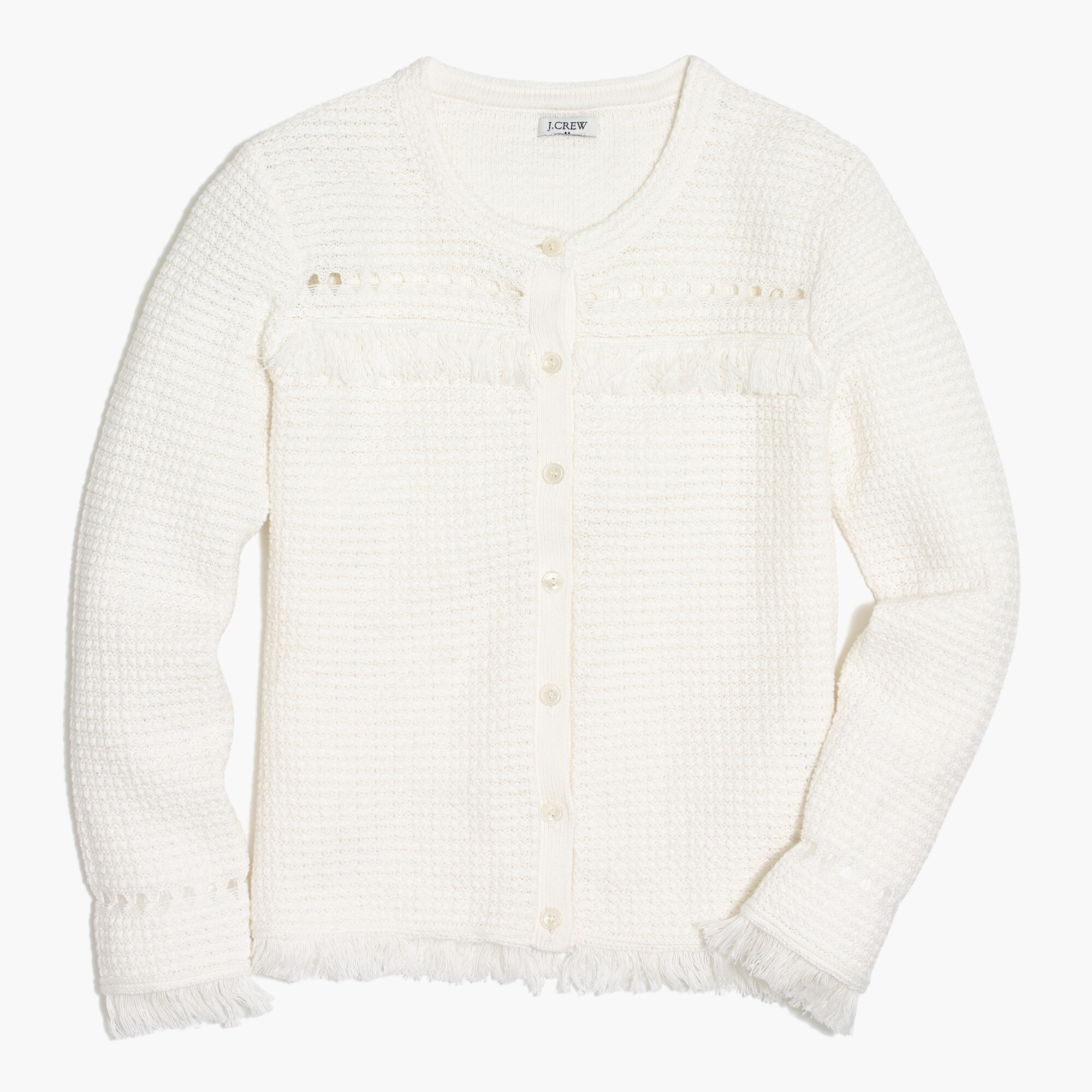 cardigan sweater with fringe for women