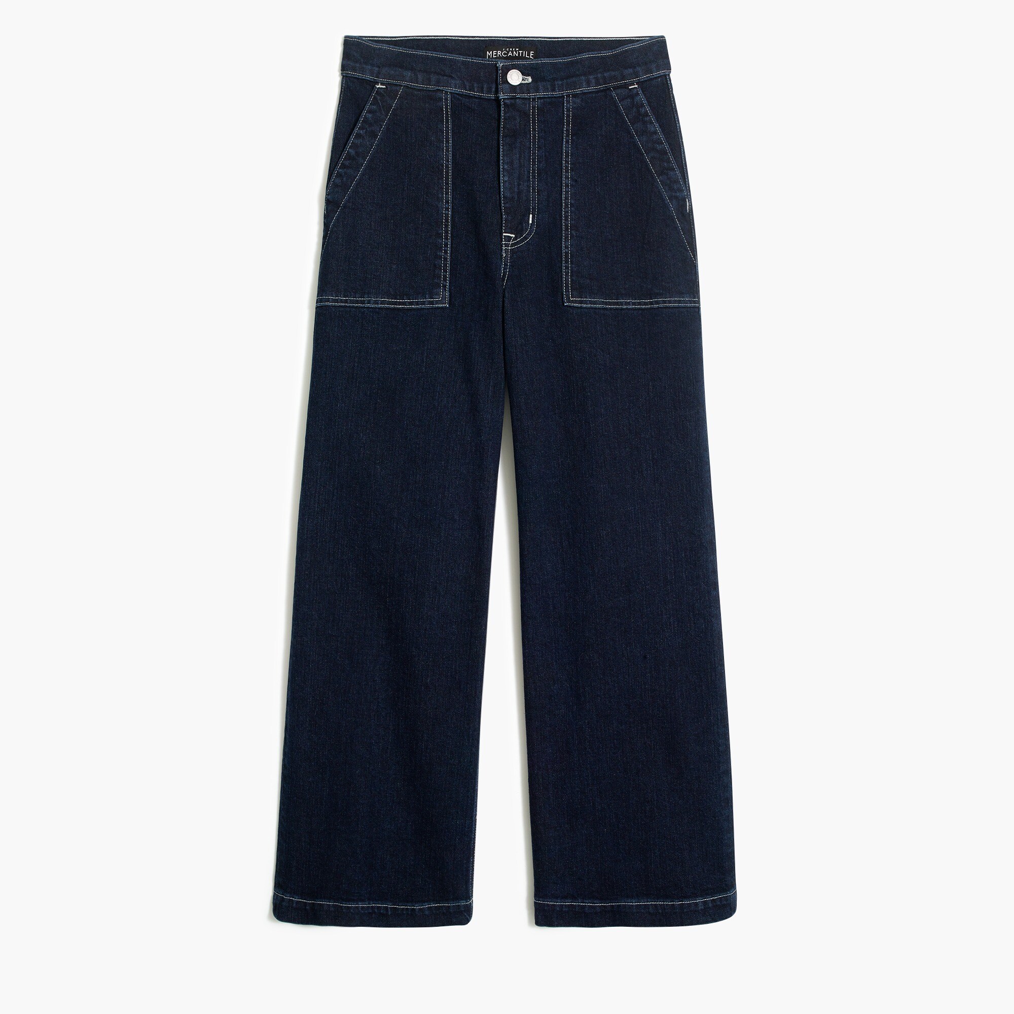 10" highest-rise sailor pant in nautical blue wash for women