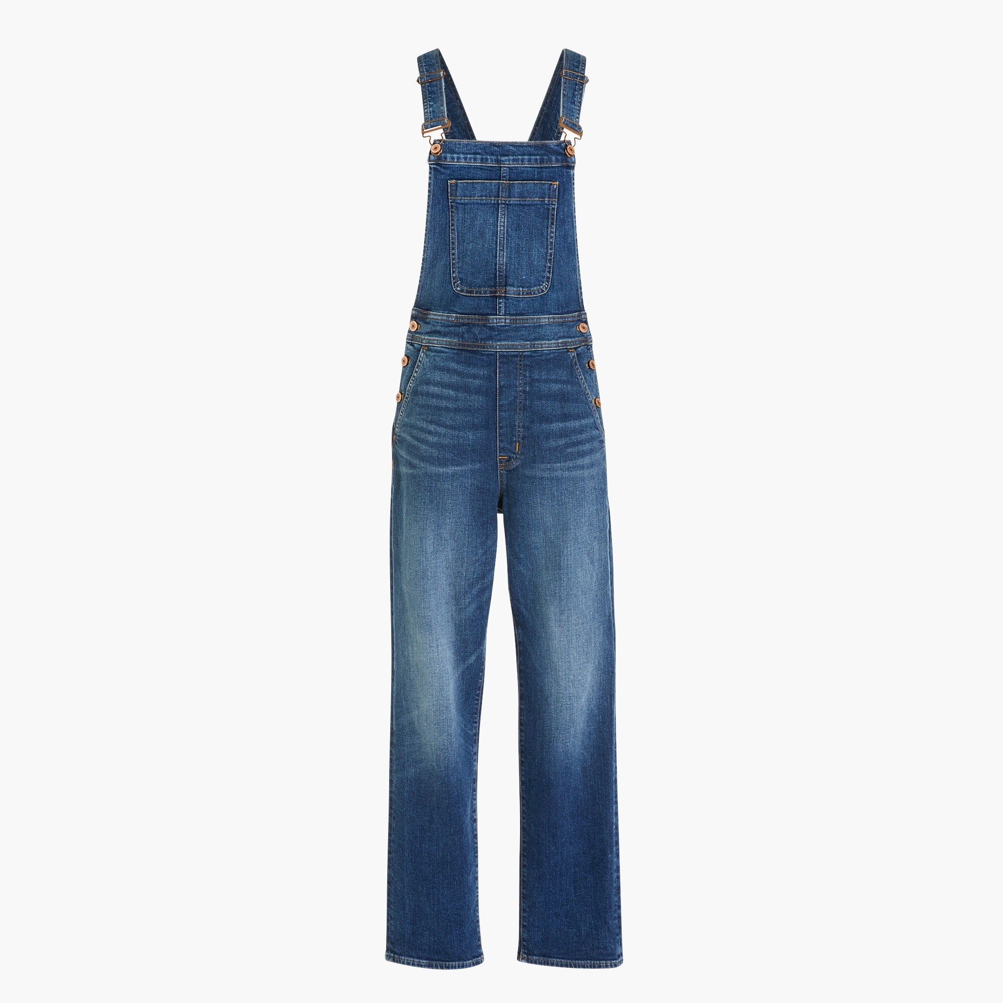 denim overall in indigo for women