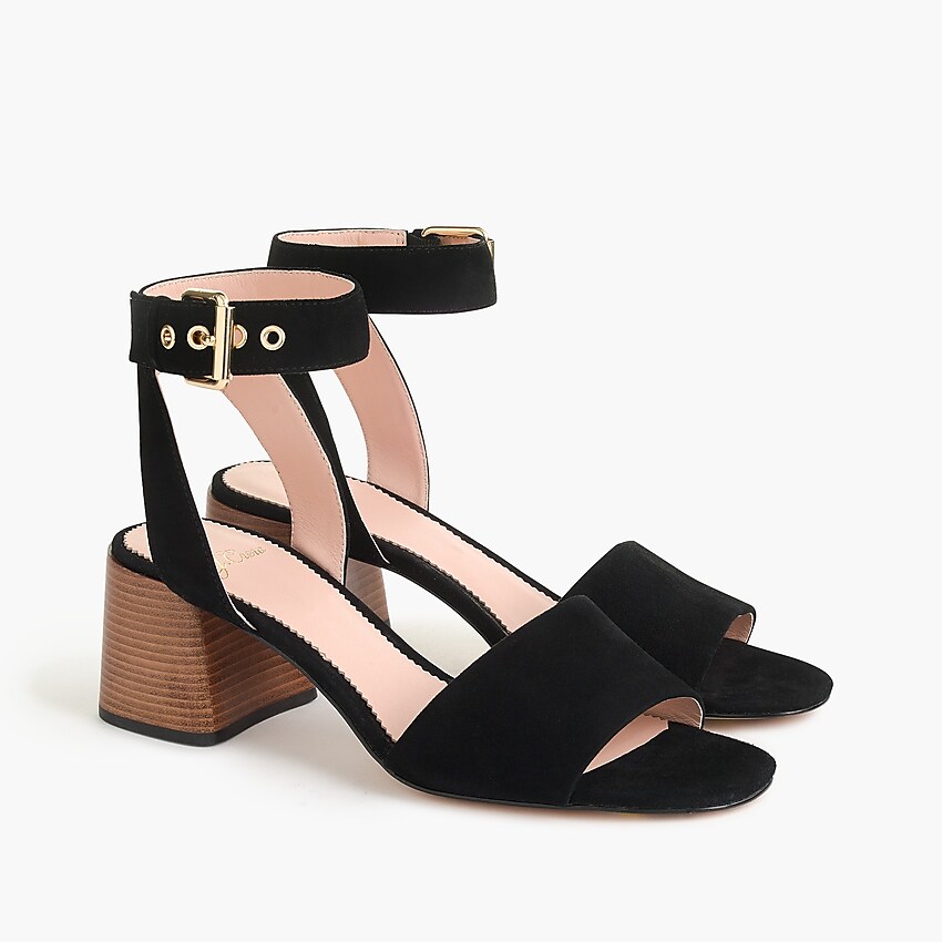 J.Crew: Penny Ankle-strap Sandals In Suede For Women