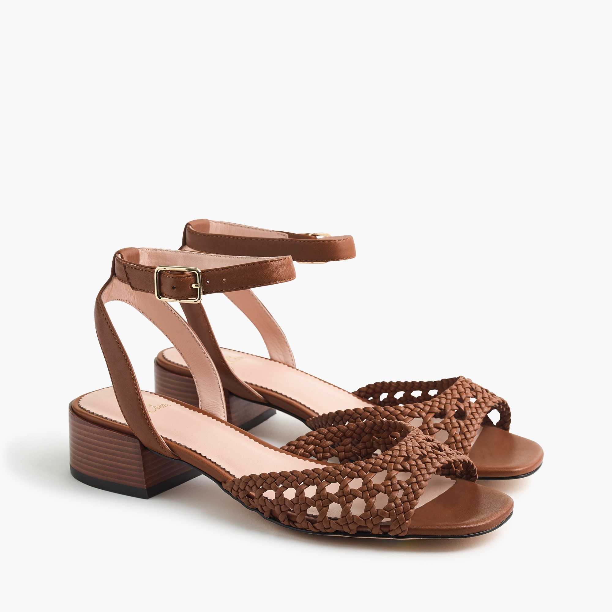 Open-toe slingback heels with ankle strap