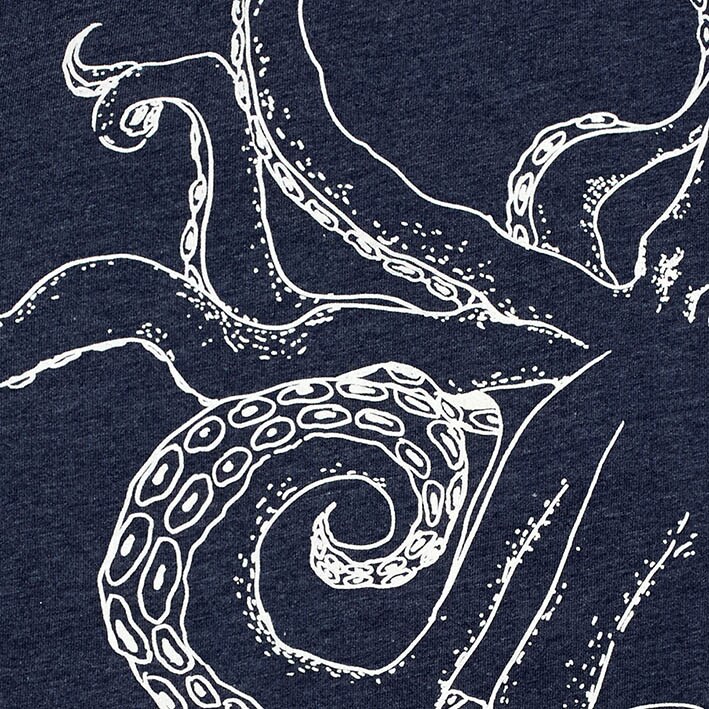 Boys' glow-in-the-dark octopus graphic tee HEATHER OCTOPUS factory: boys' glow-in-the-dark octopus graphic tee for boys