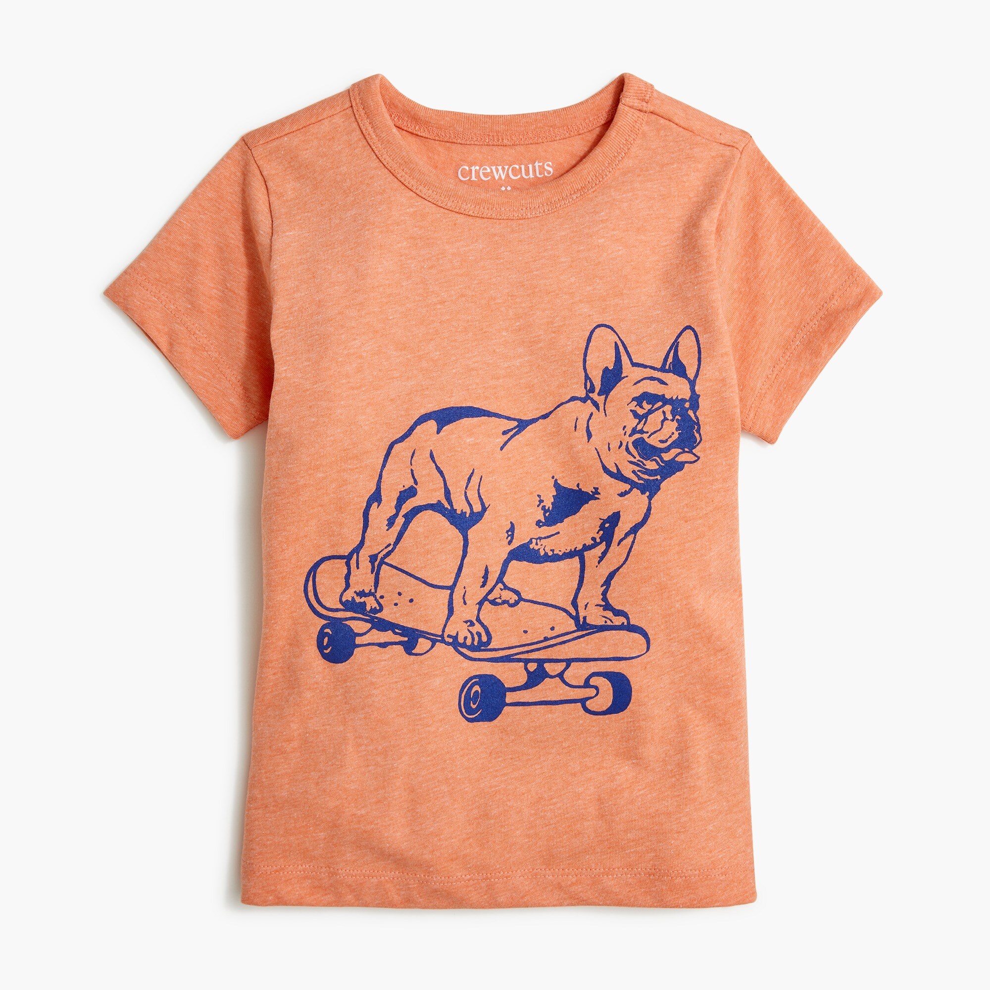 Boys' skateboarding dog graphic tee