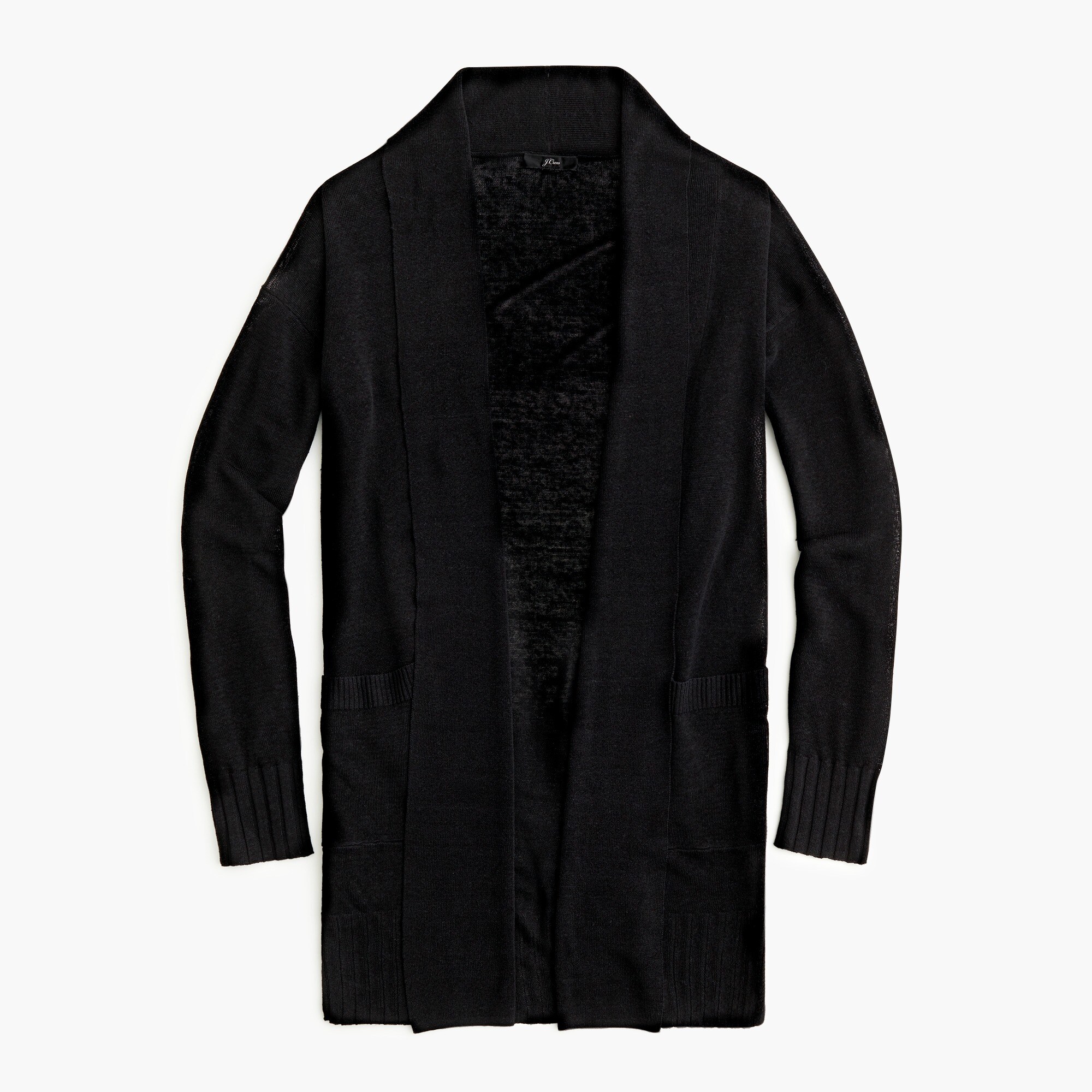 J.Crew Open Cardigan Sweater In Linen Blend For Women
