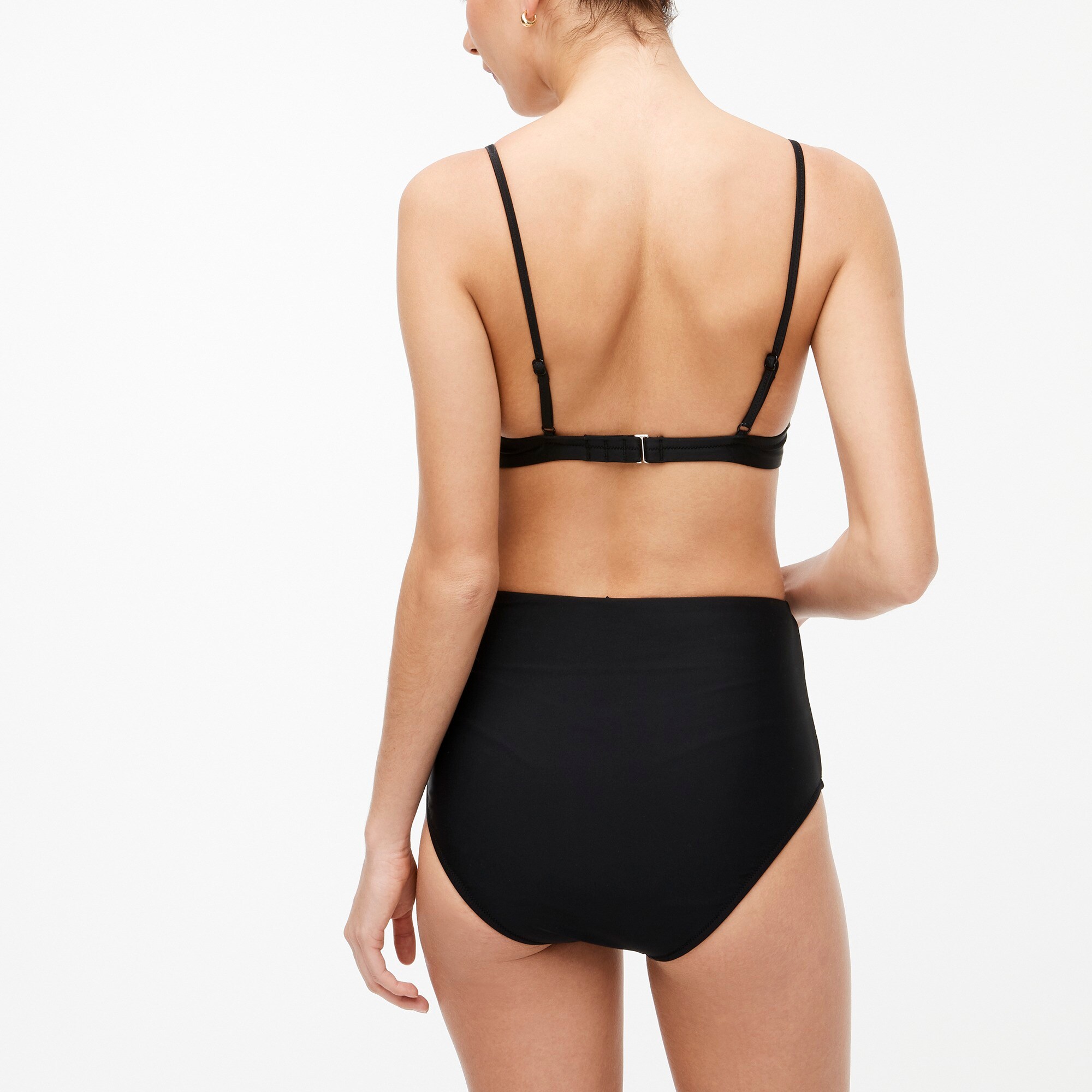 High-waisted bikini bottom