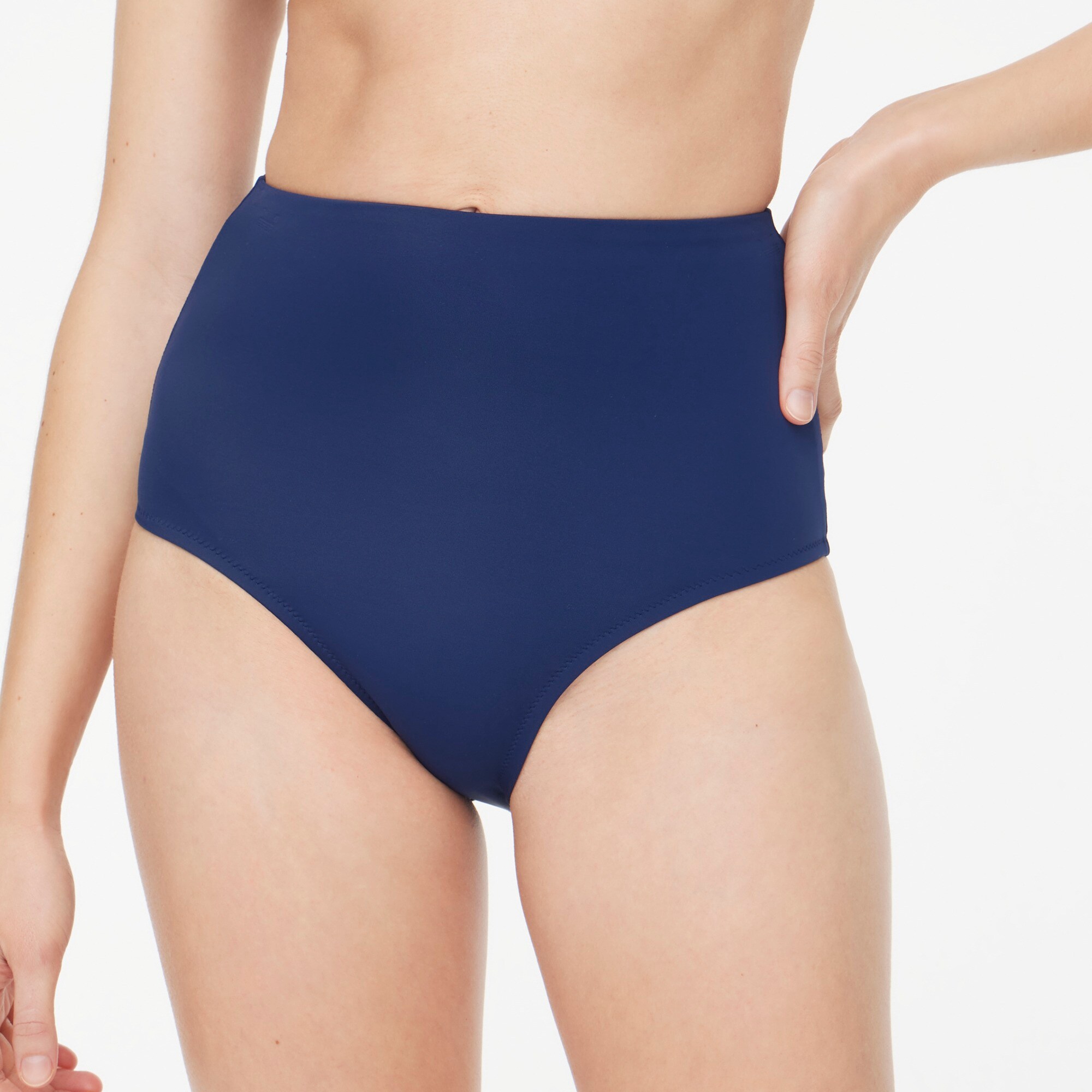High-waisted bikini bottom