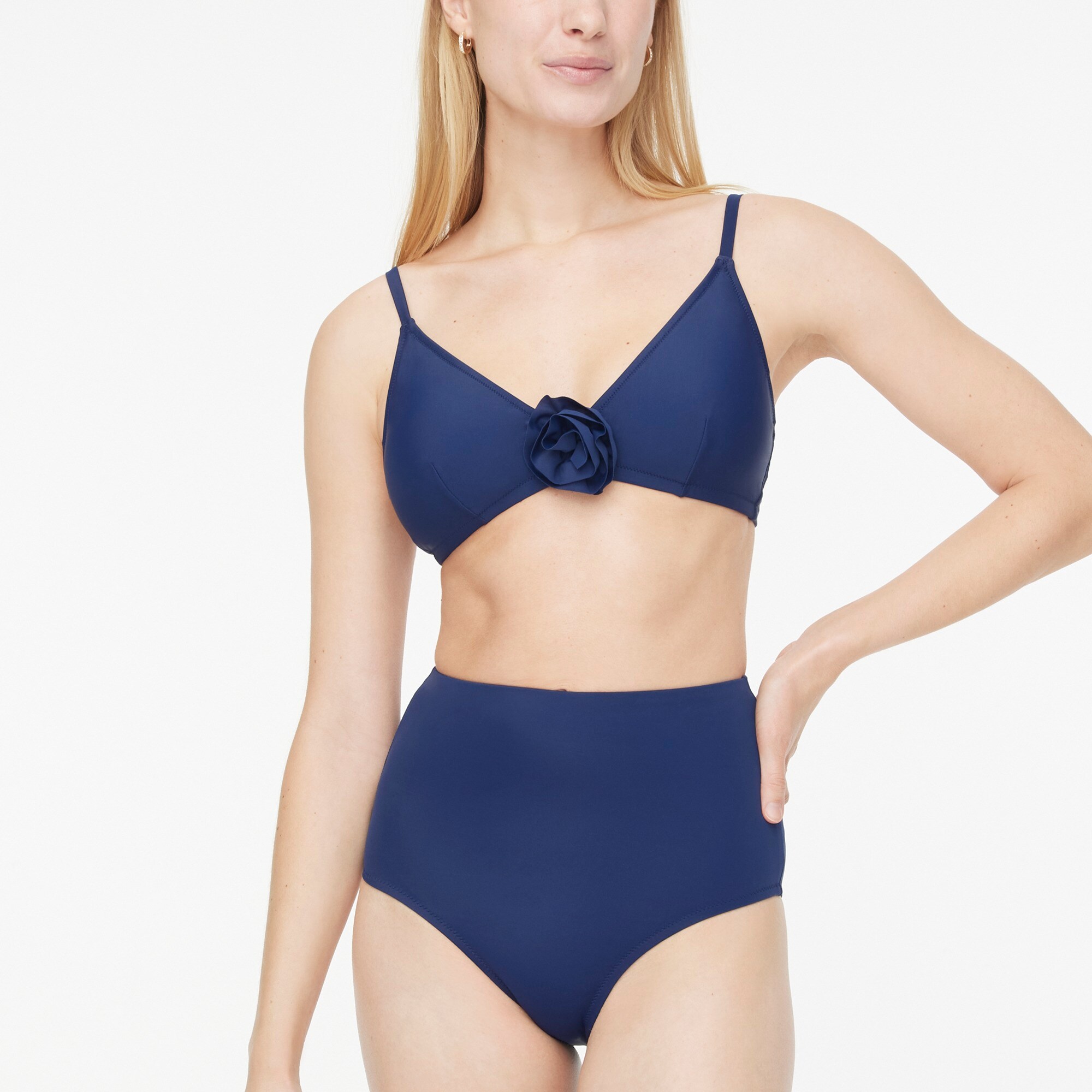 High-waisted bikini bottom