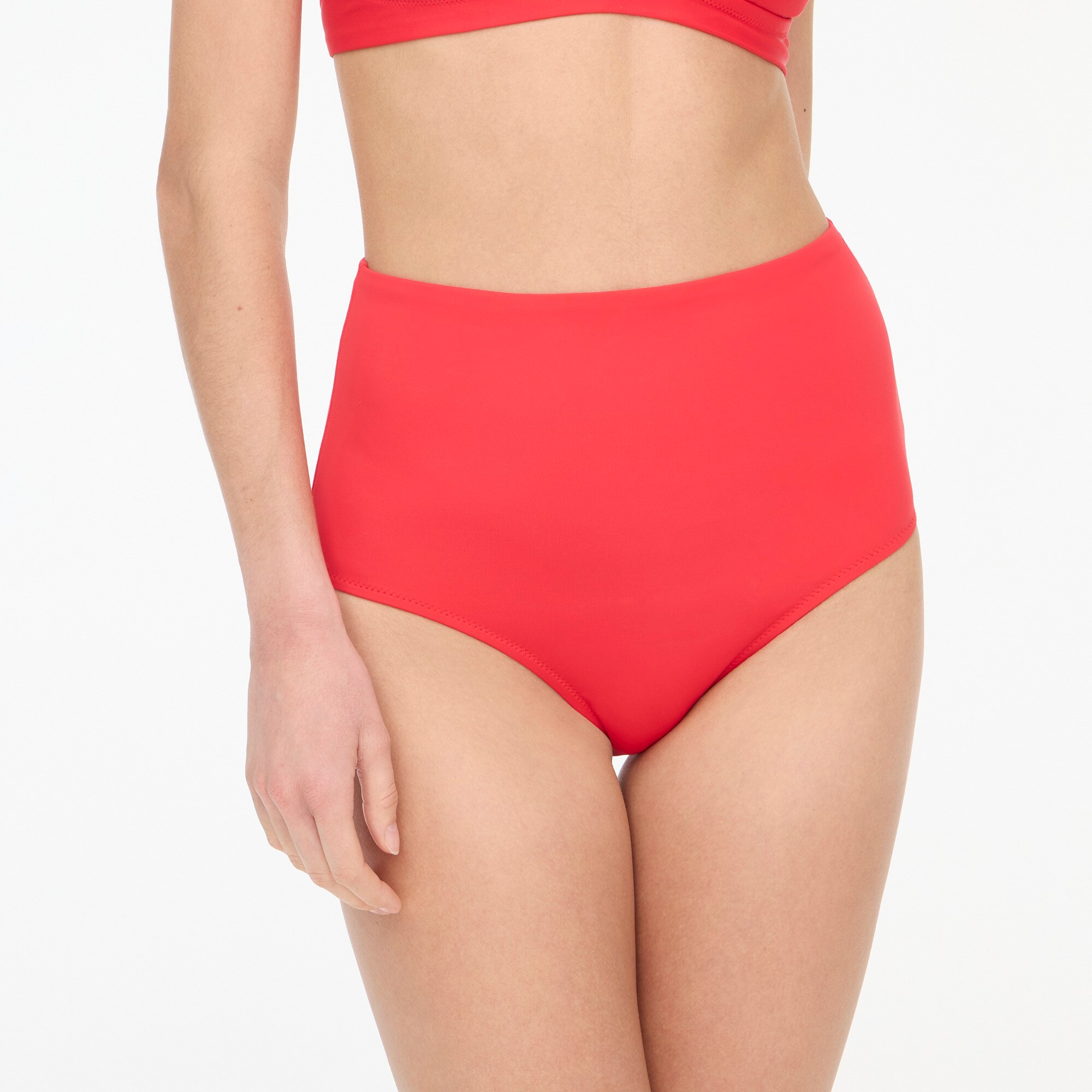 High-waisted bikini bottom