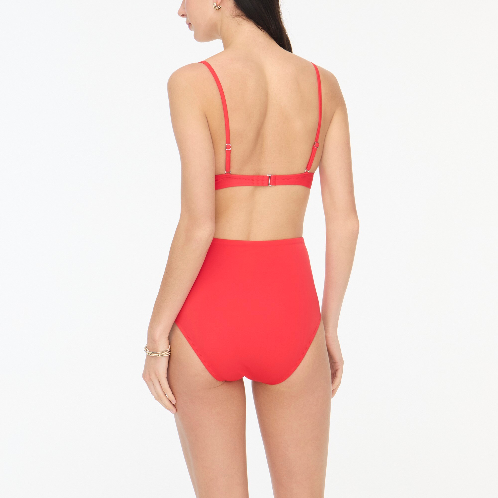 High-waisted bikini bottom