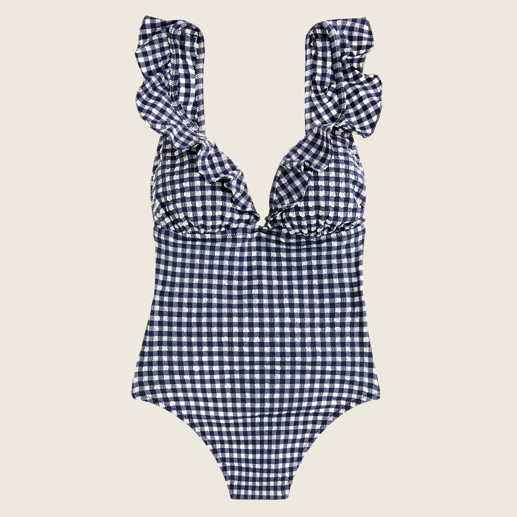 j crew gingham swim