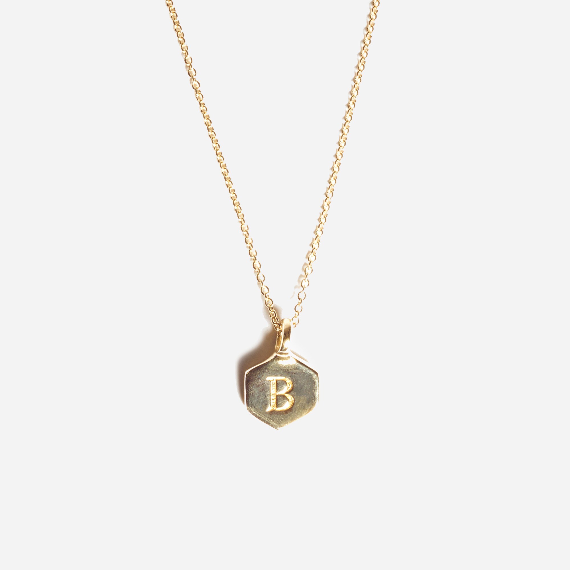 Odette New York® Hex monogram necklace