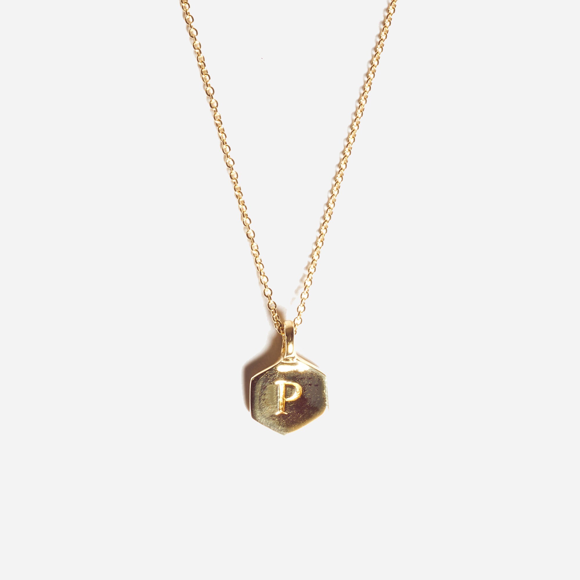 Odette New York® Hex monogram necklace