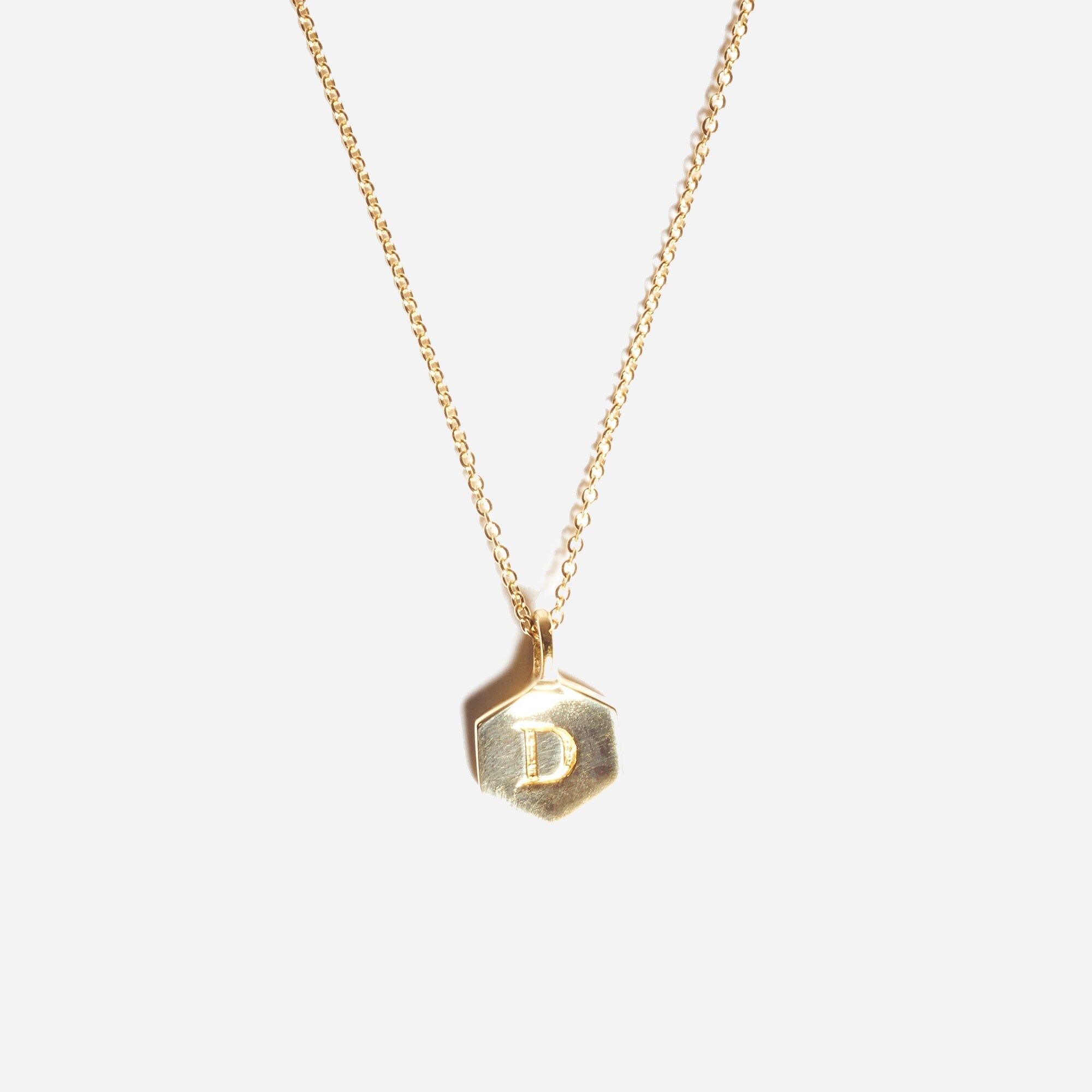 Odette New York® Hex monogram necklace