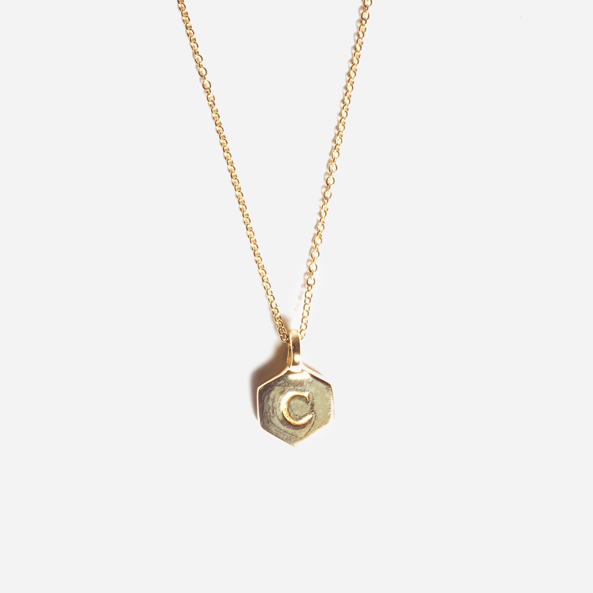 odette new york® hex monogram necklace for women