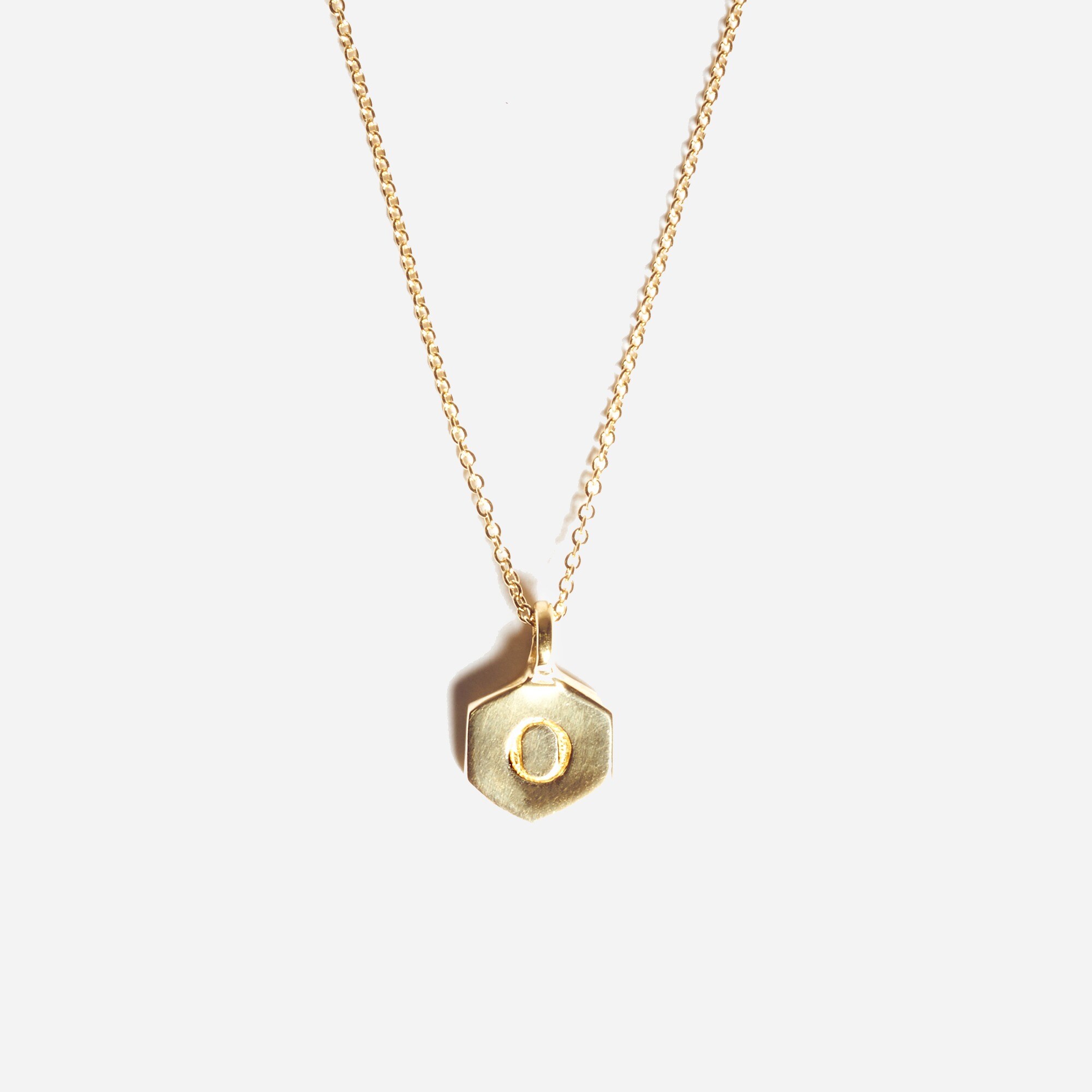 Odette New York® Hex monogram necklace