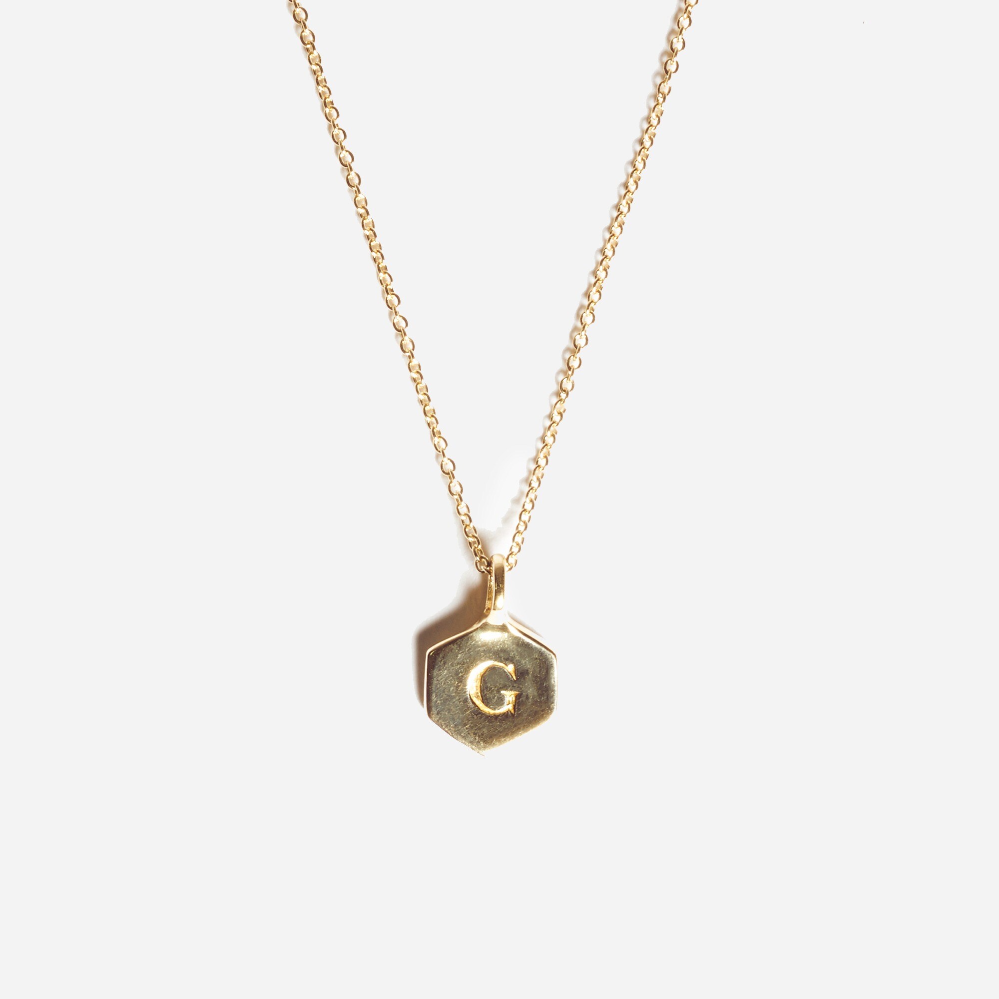 Odette New York® Hex monogram necklace