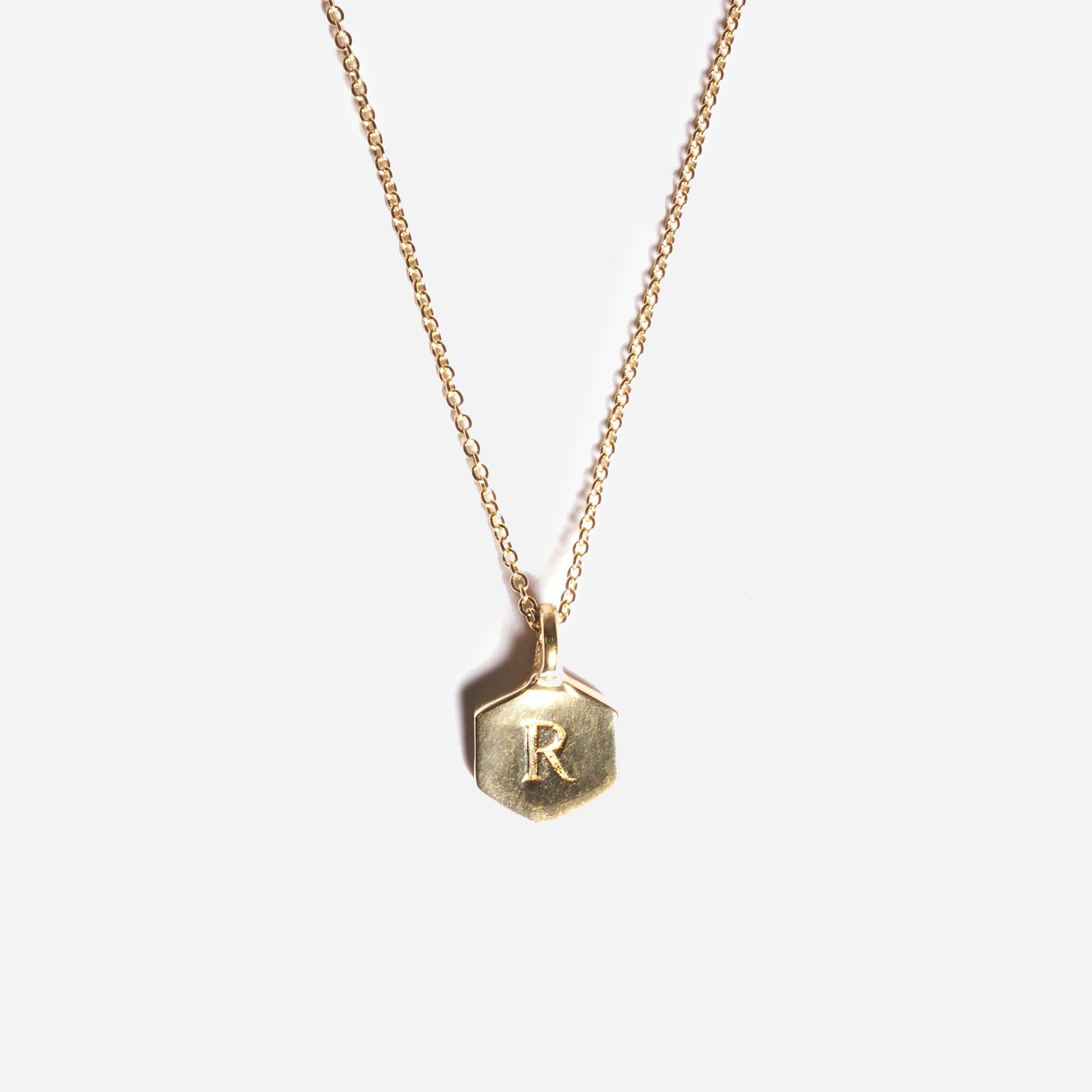 odette new york® hex monogram necklace for women