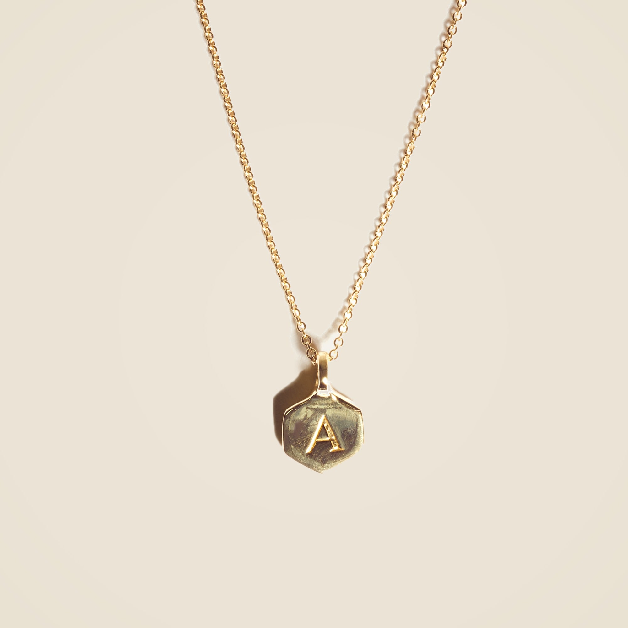 Monogram Charm in Brass — Odette New York