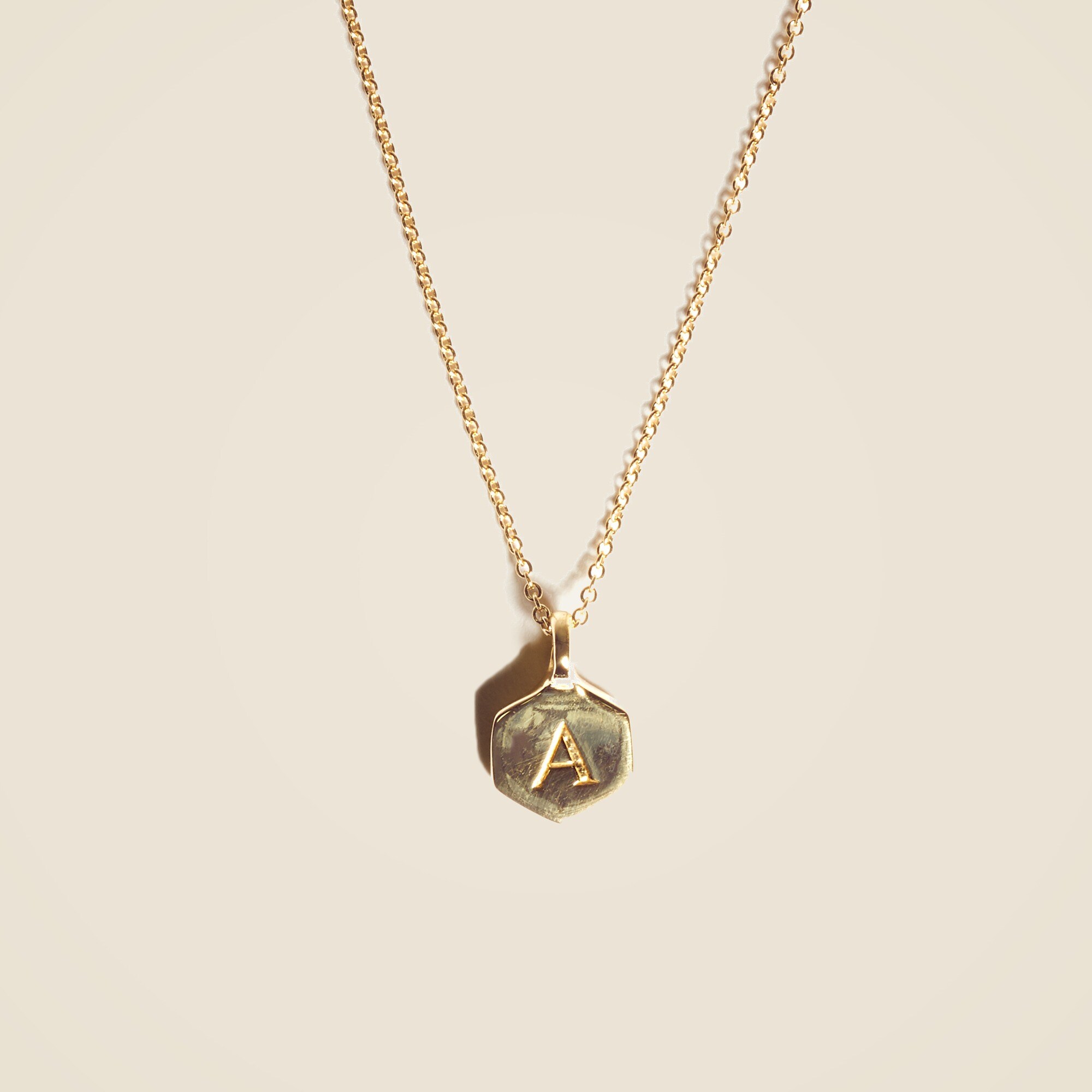  Odette New York® Hex monogram necklace