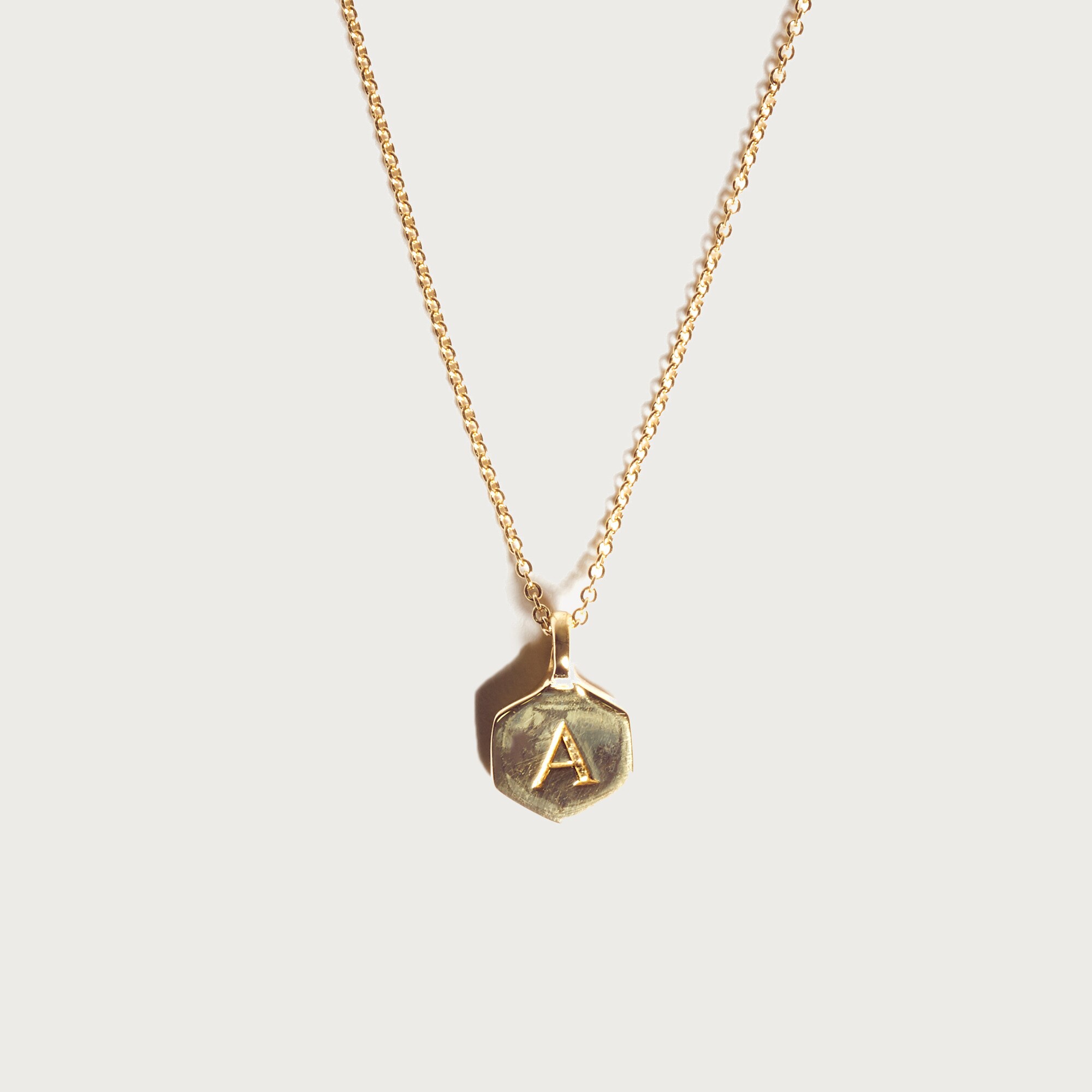 odette new york® hex monogram necklace for women