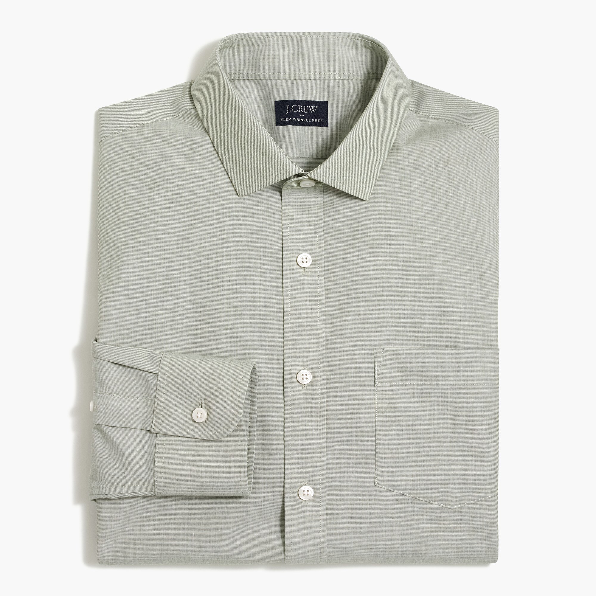 Slim Thompson flex wrinkle-free dress shirt