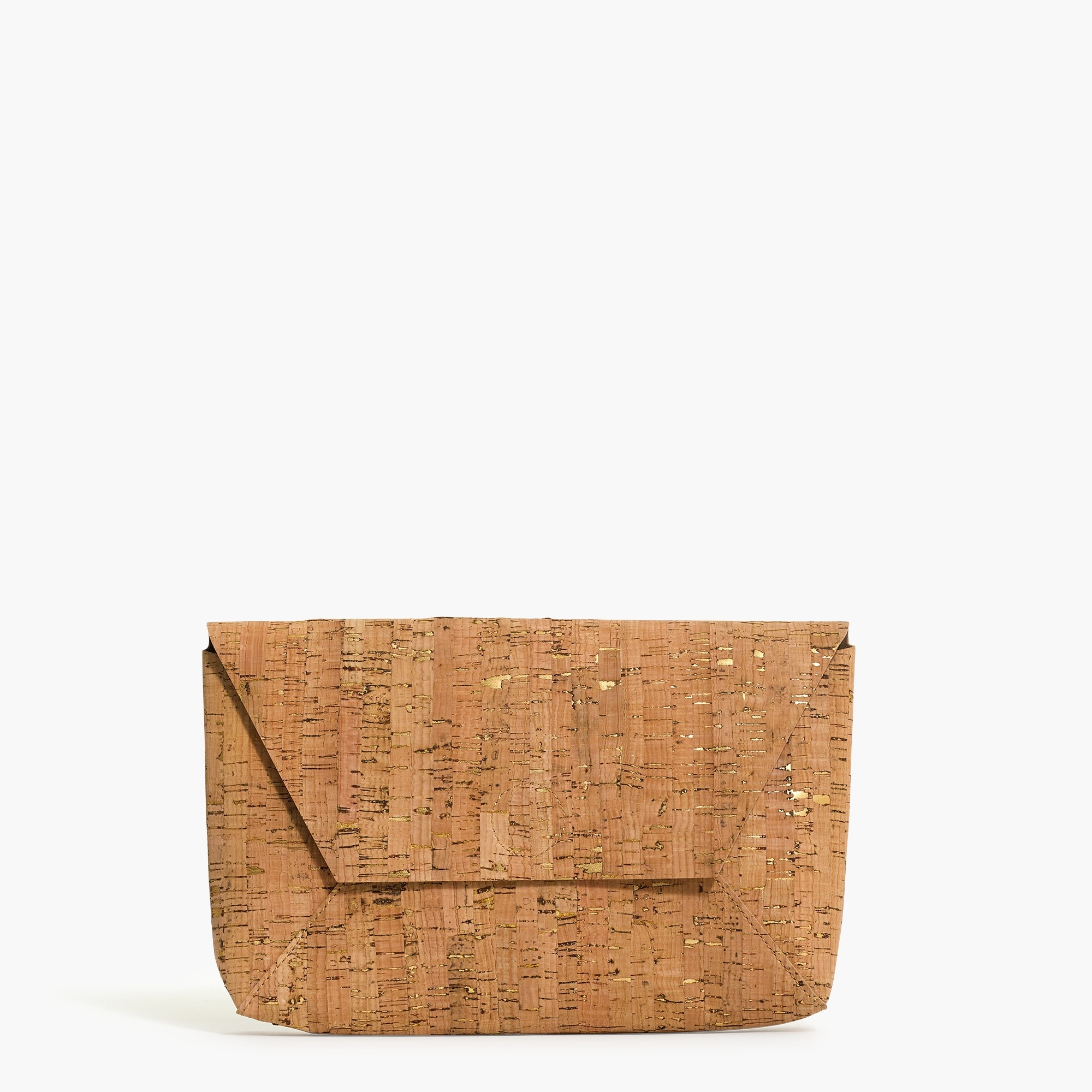 Cork envelope clutch