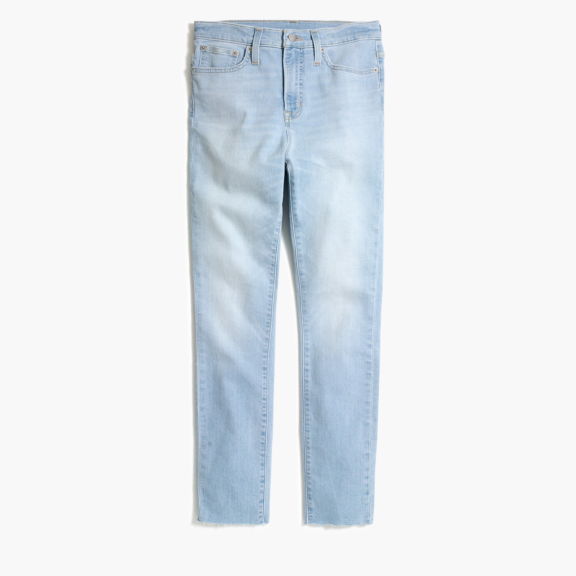 10" highest-rise skinny jean with chewed hem for women