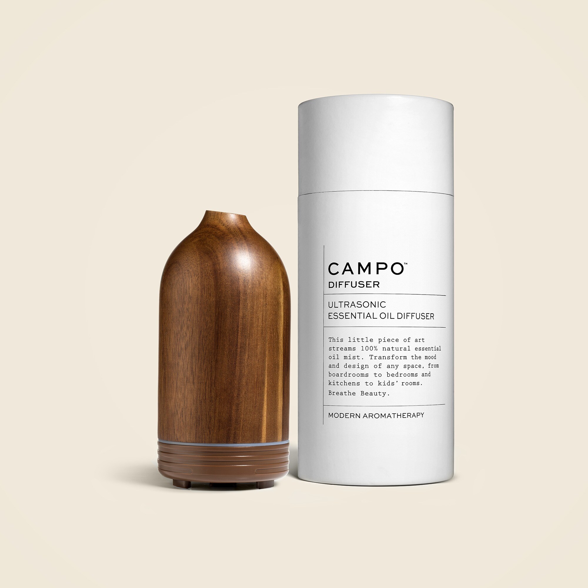 homes CAMPO® woody ultrasonic essential oil diffuser