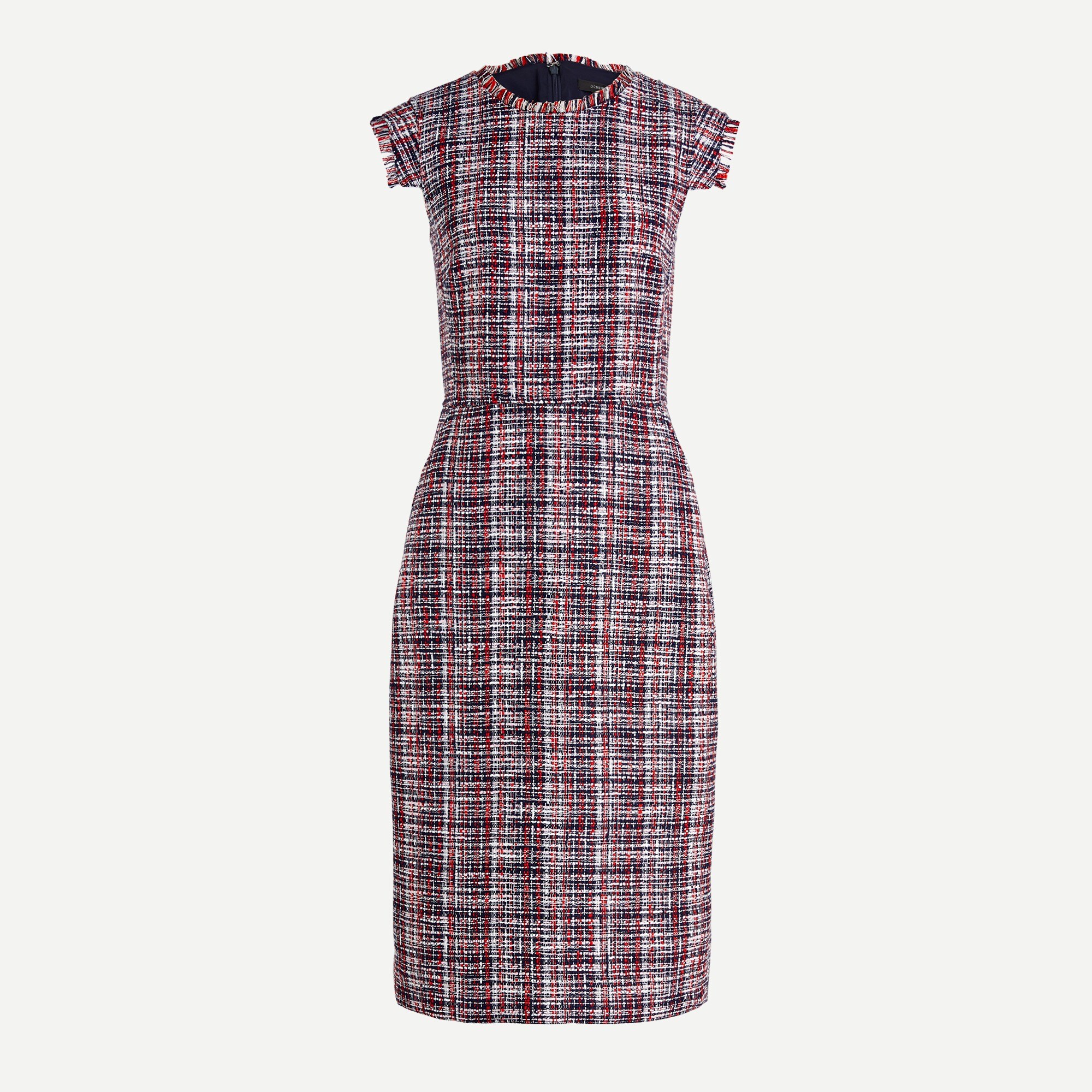 Résumé dress in azalea tweed
