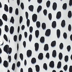Printed button-up top ONCILLA PRINT IVORY NAV factory: printed button-up top for women