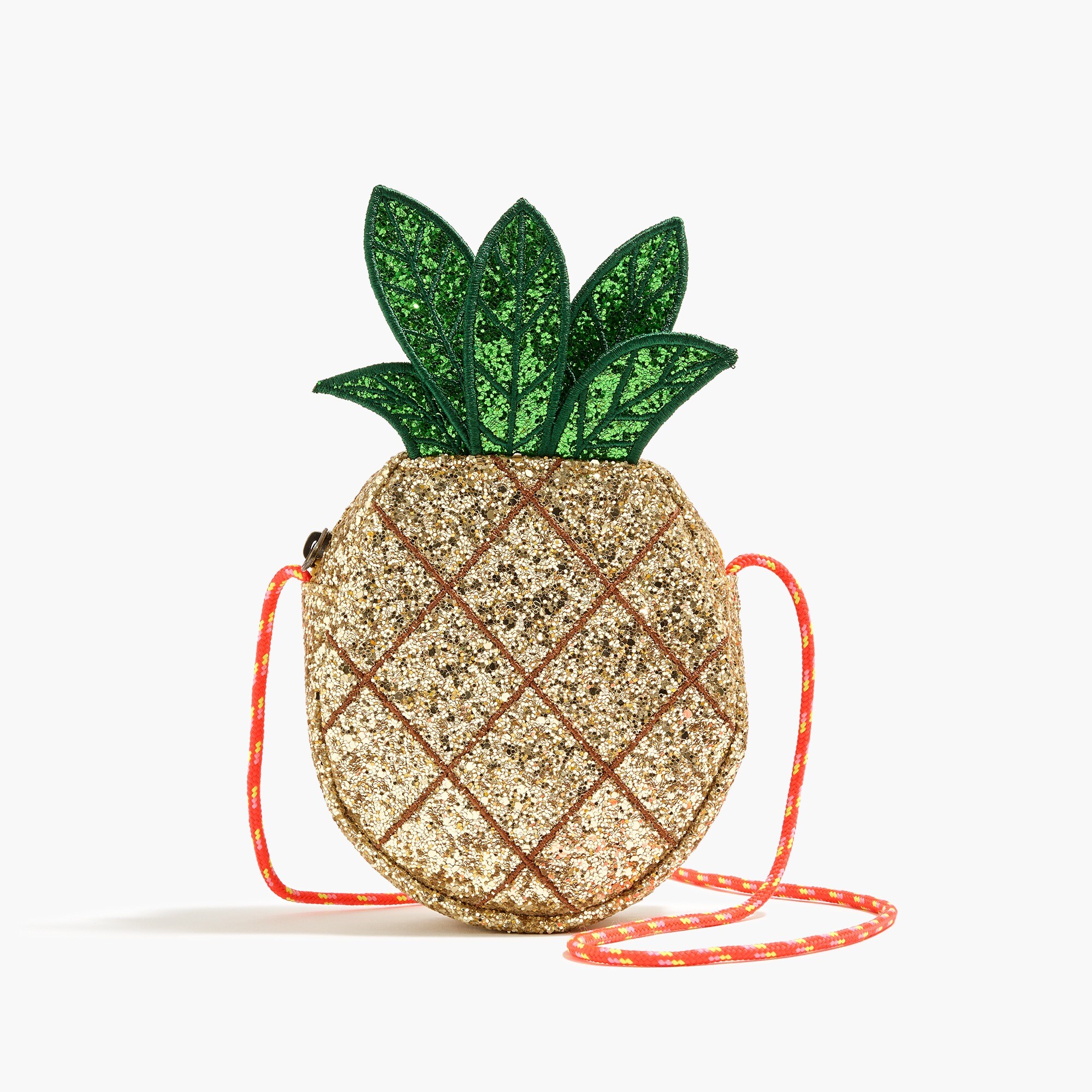 girls' glitter bag in pineapple for girls