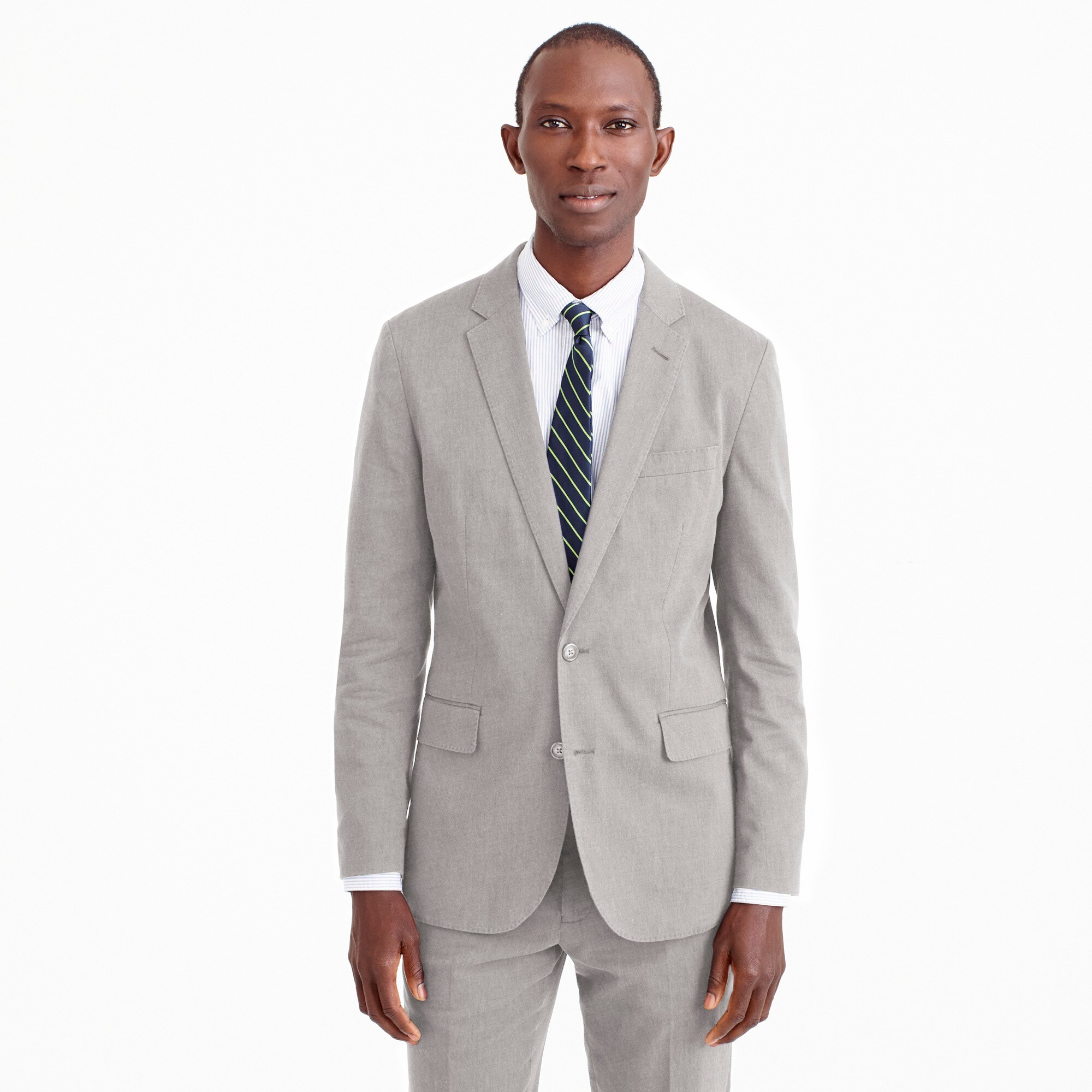 Ludlow Slim-fit unstructured suit jacket in stretch cotton