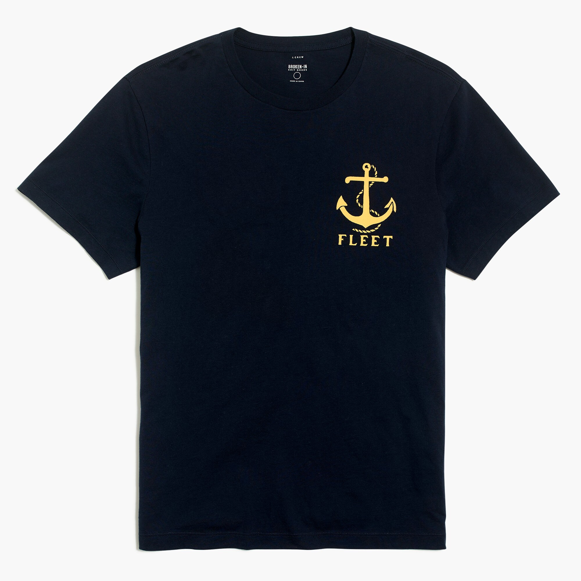 fleet anchor graphic tee for men
