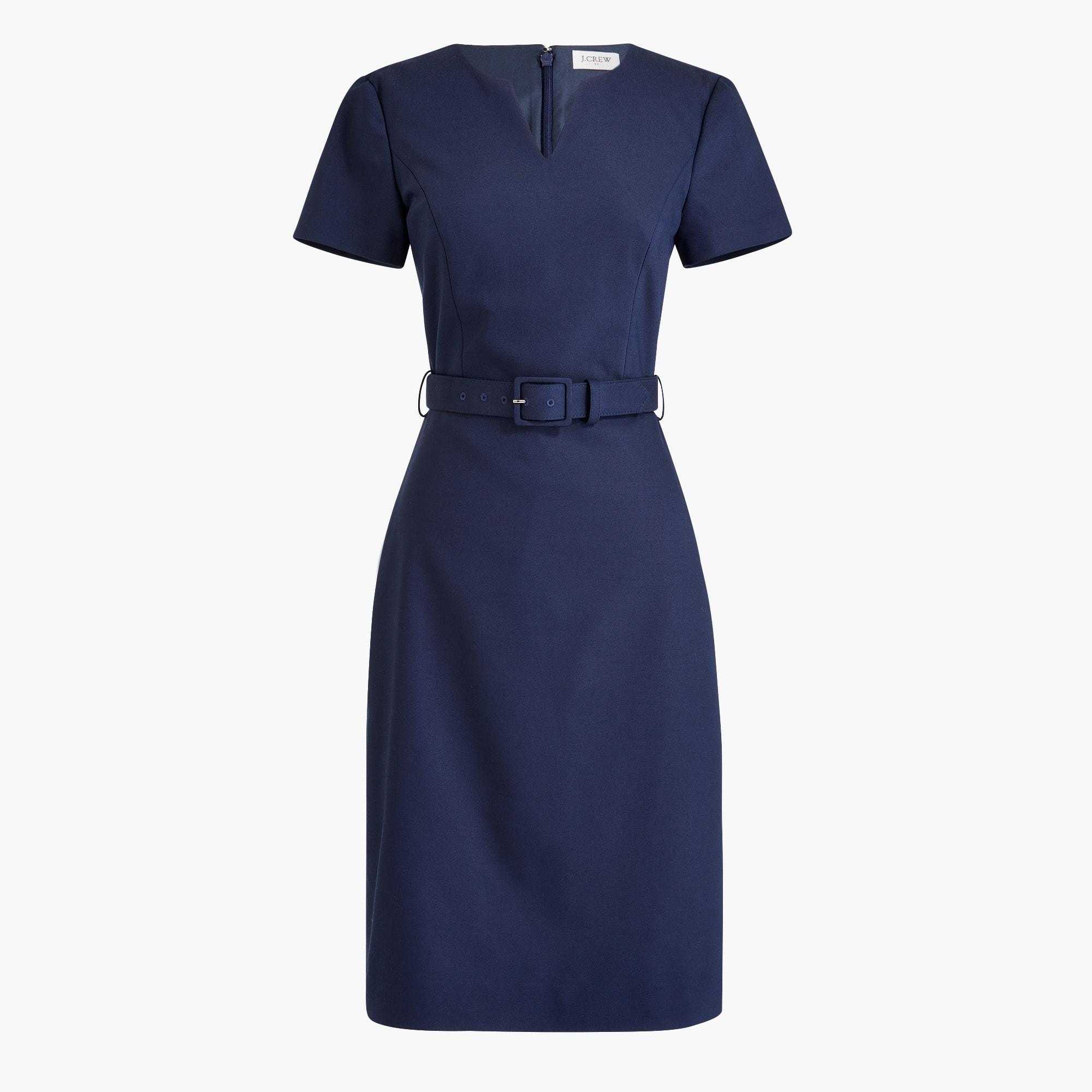 Belted sheath dress