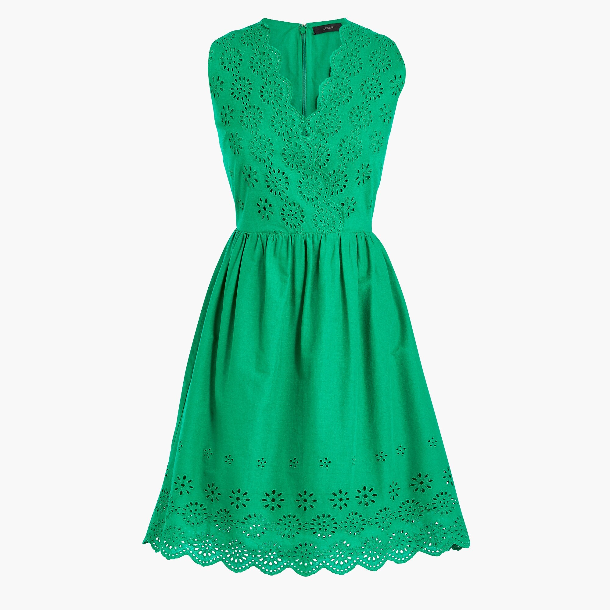 border eyelet dress for women