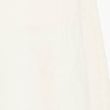 V-neck button-front dress in linen-cotton ANTIQUE WHITE factory: v-neck button-front dress in linen-cotton for women