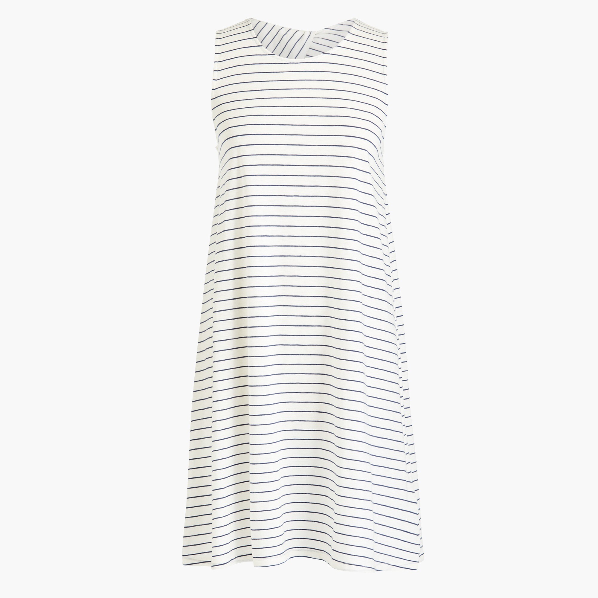 Striped twist-back dress
