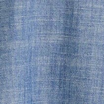 Chambray faux-wrap dress MEDIUM WASH CHAMBRAY factory: chambray faux-wrap dress for women