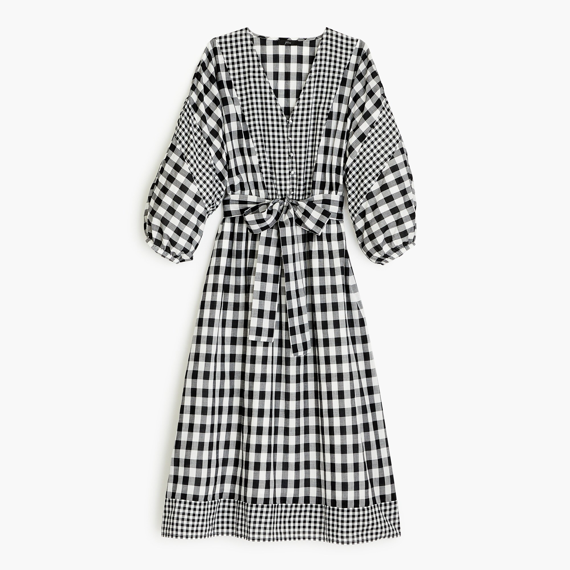 j crew tie waist cotton dress Tie-waist Button-front Dress In Organic Cotton For Women