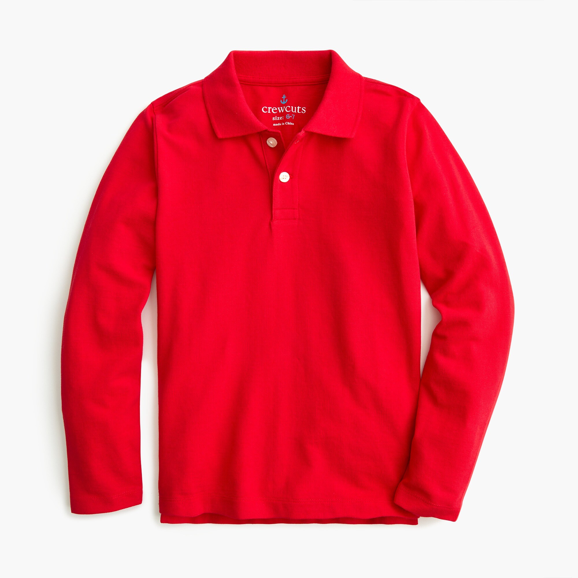 J.Crew Kids' Longsleeve Piqué Polo Shirt For Boys