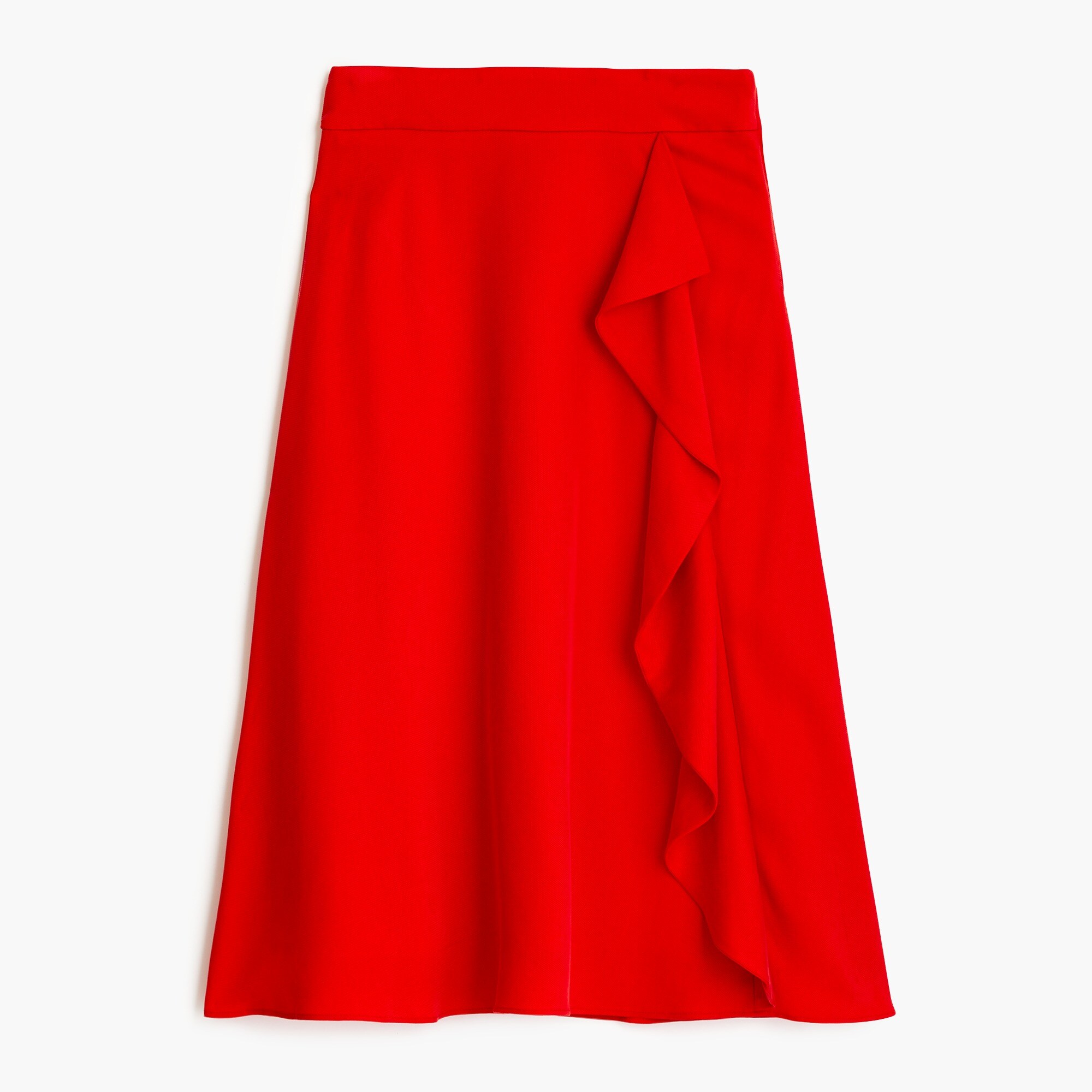 Waterfall Midi Skirt In Tencel™ Dobby For Women | J.Crew