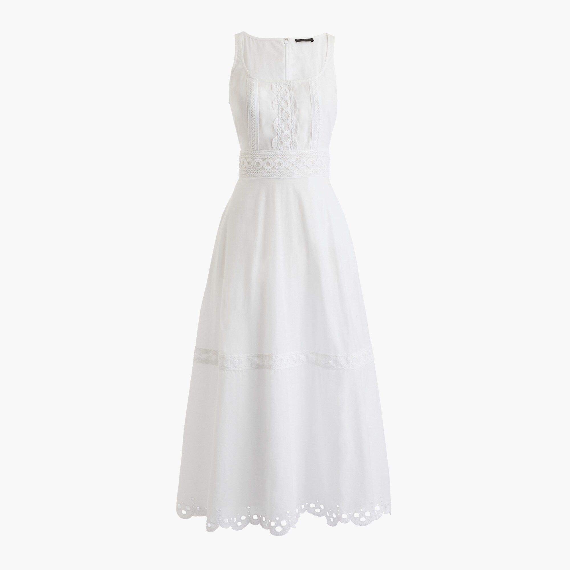 white cotton midi sundress