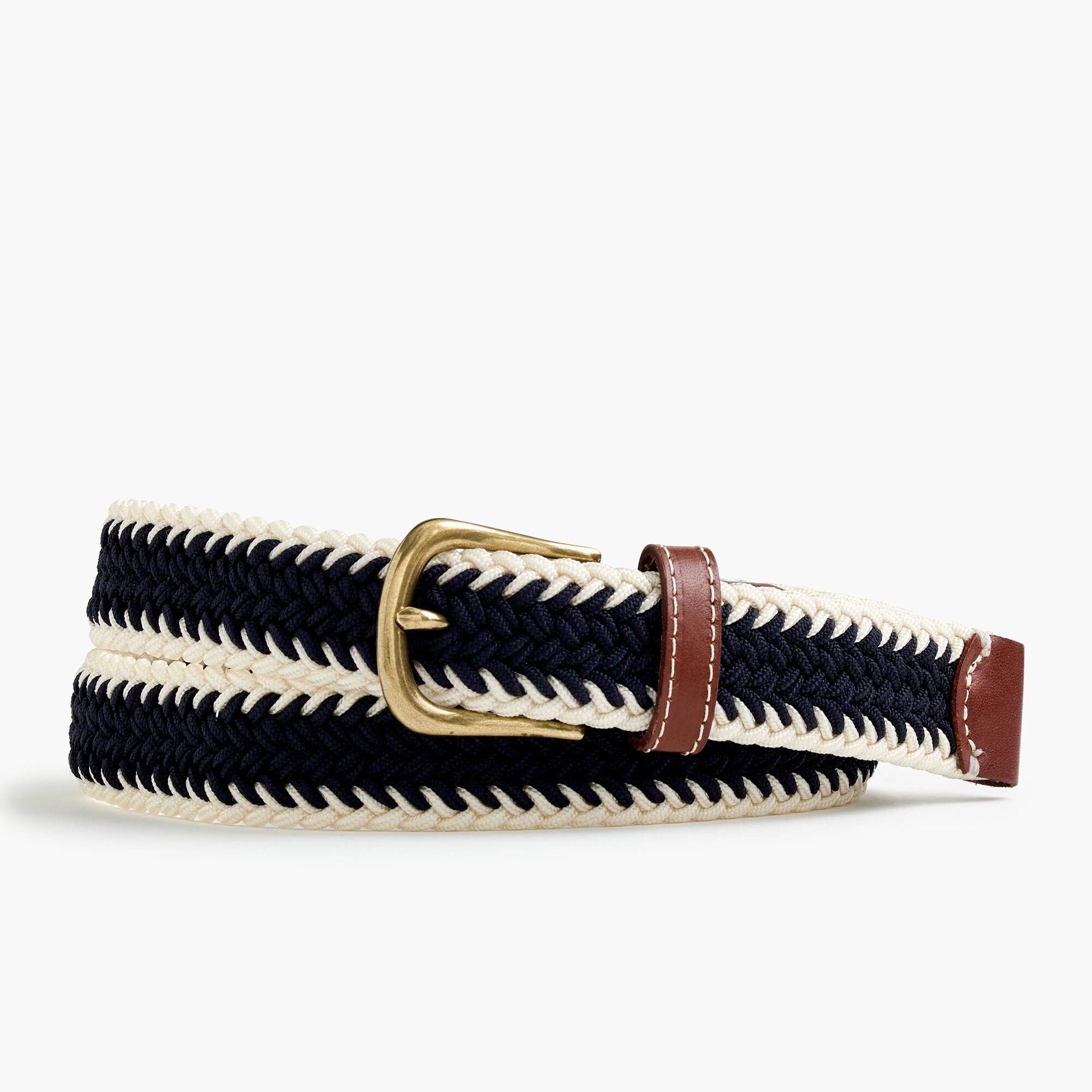 Elastic Woven Belt In Stripe For Men | J.Crew