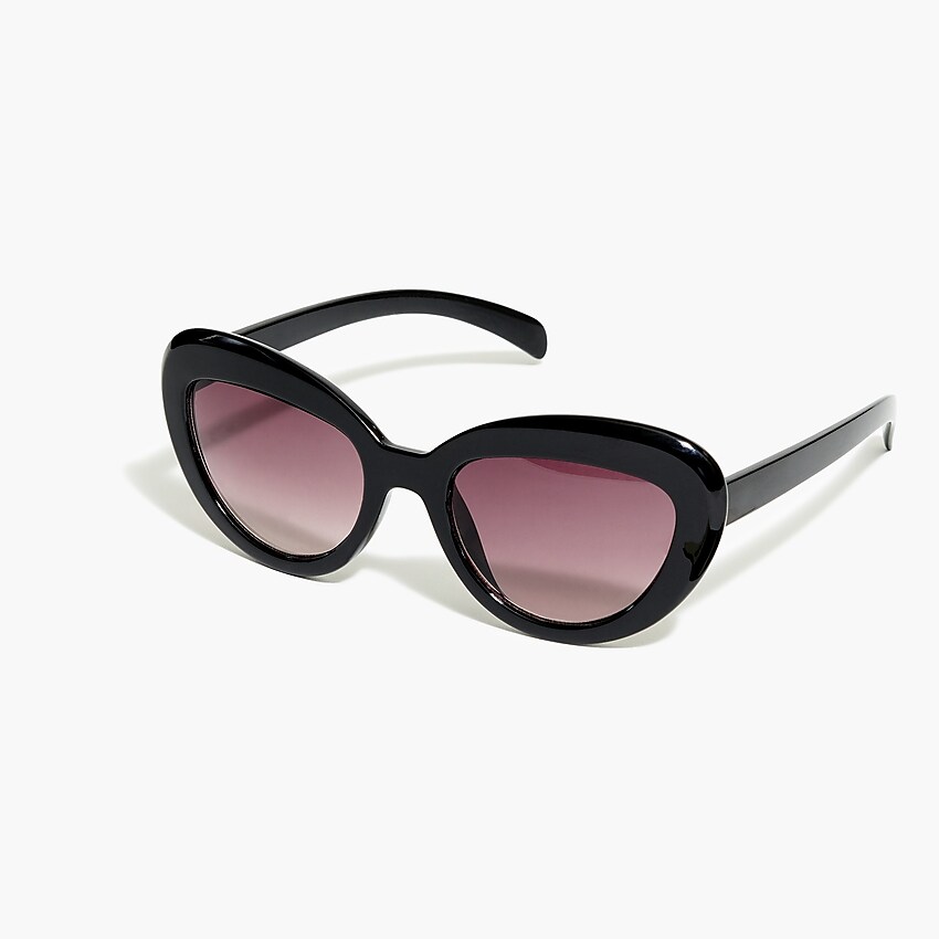 factory: retro cat-eye sunglasses for women, right side, view zoomed