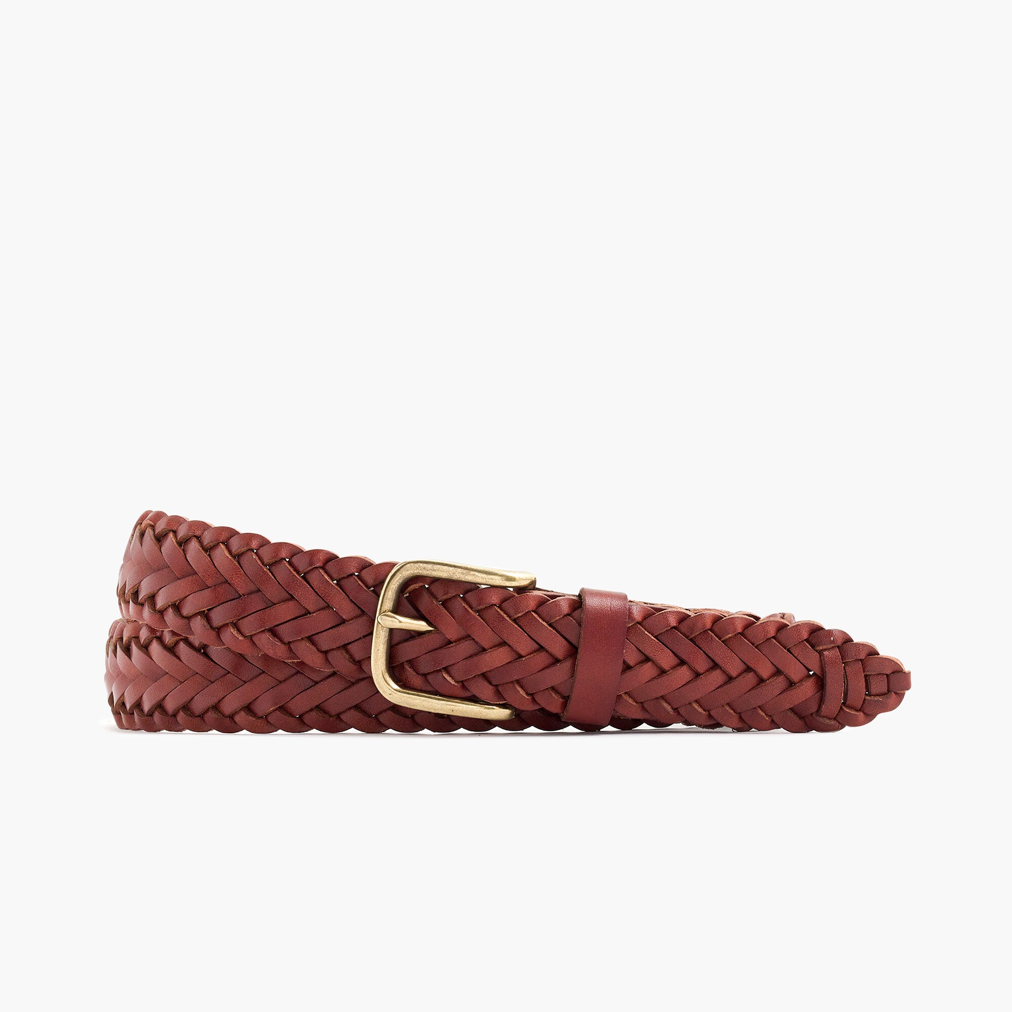 Braided Leather Belt For Men | J.Crew display picture 1