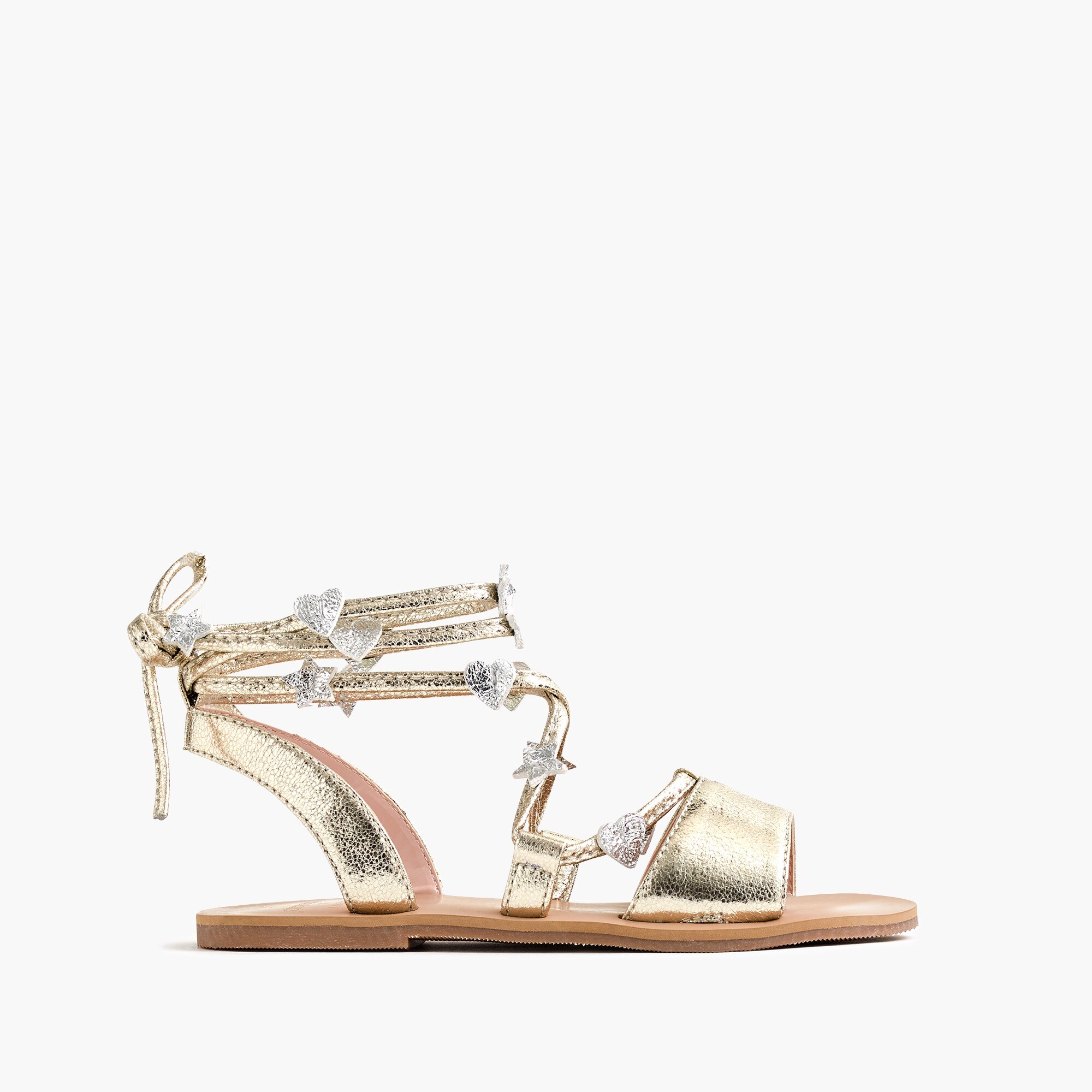 Girls’ crewcuts X Loeffler Randall® by Clementine hearts-and-stars sandals