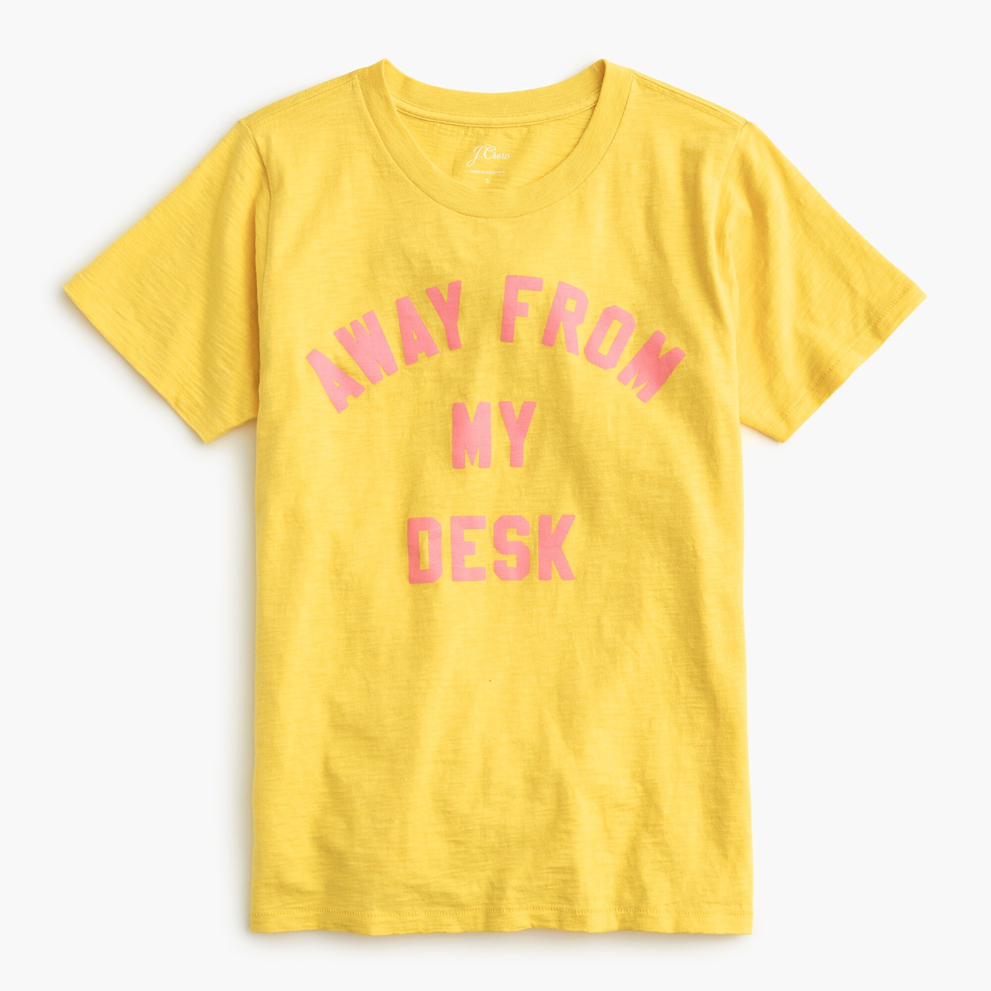 "Away from my desk" crewneck T-shirt in vintage cotton